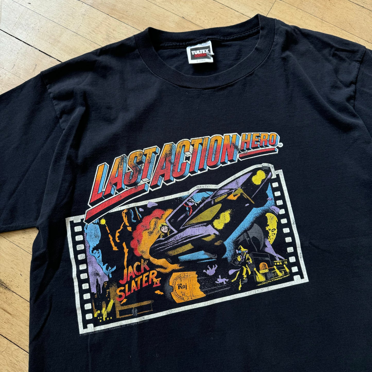 Vintage Last Action Hero Movie Promo T-shirt Sz XL