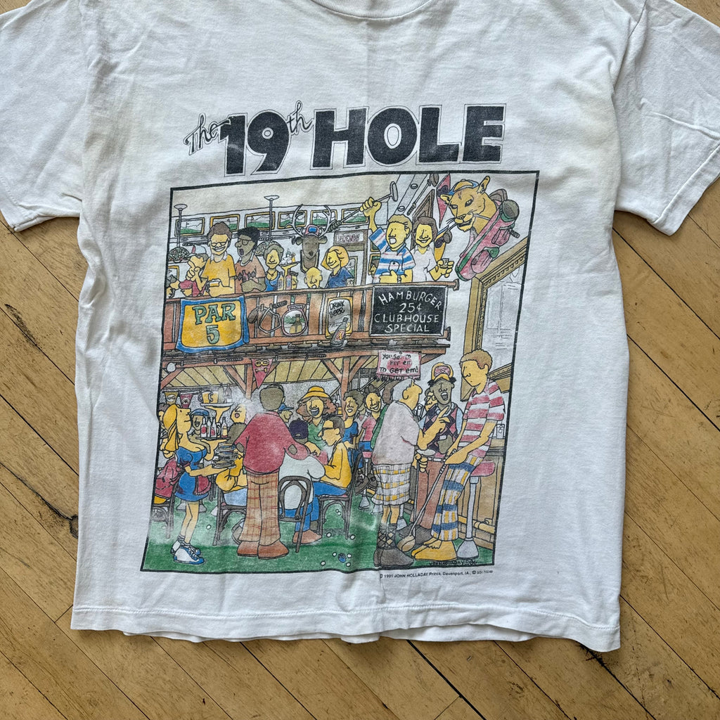 Vintage 19th Hole Golf T-shirt Sz M