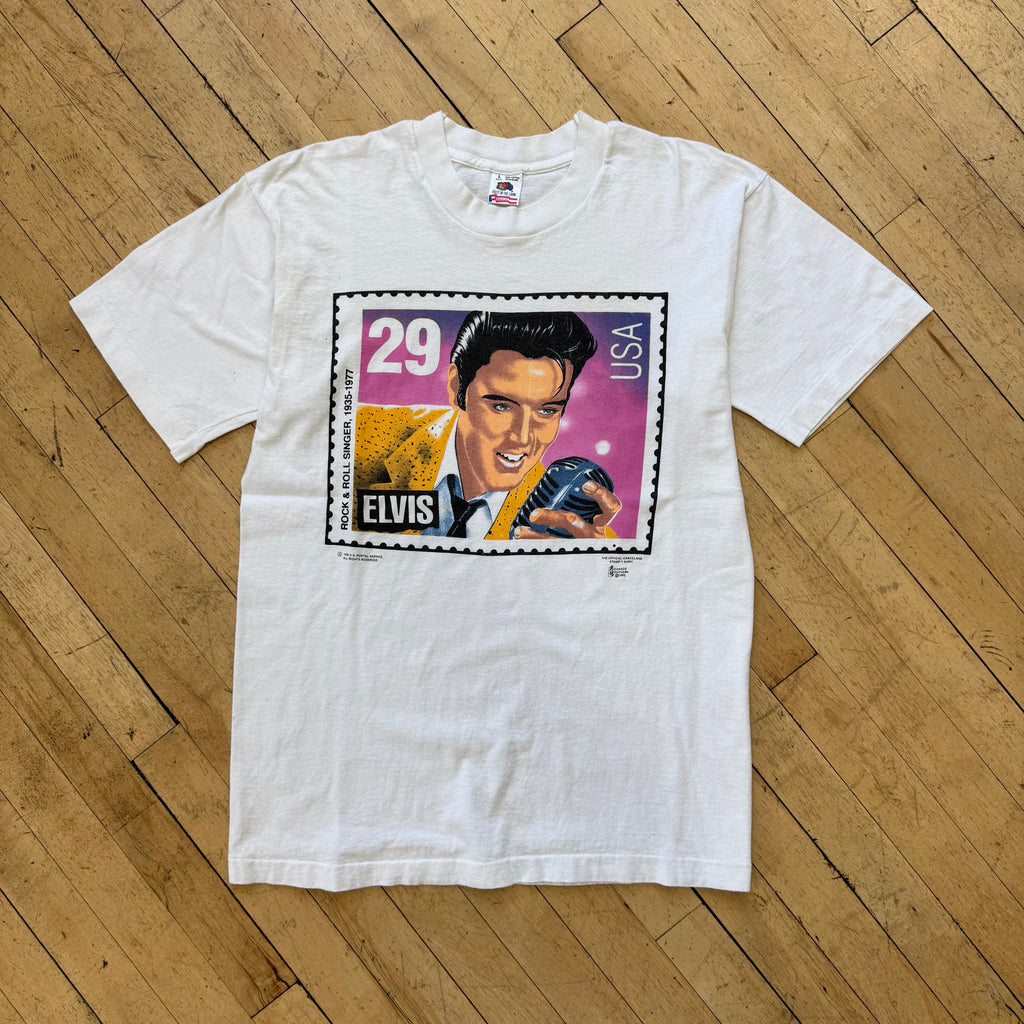 Vintage Elvis Stamp T-shirt Sz L