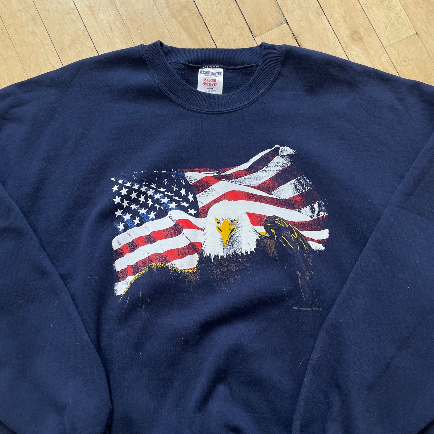 Vintage American Flag x Eagle Crewneck Sz XXL