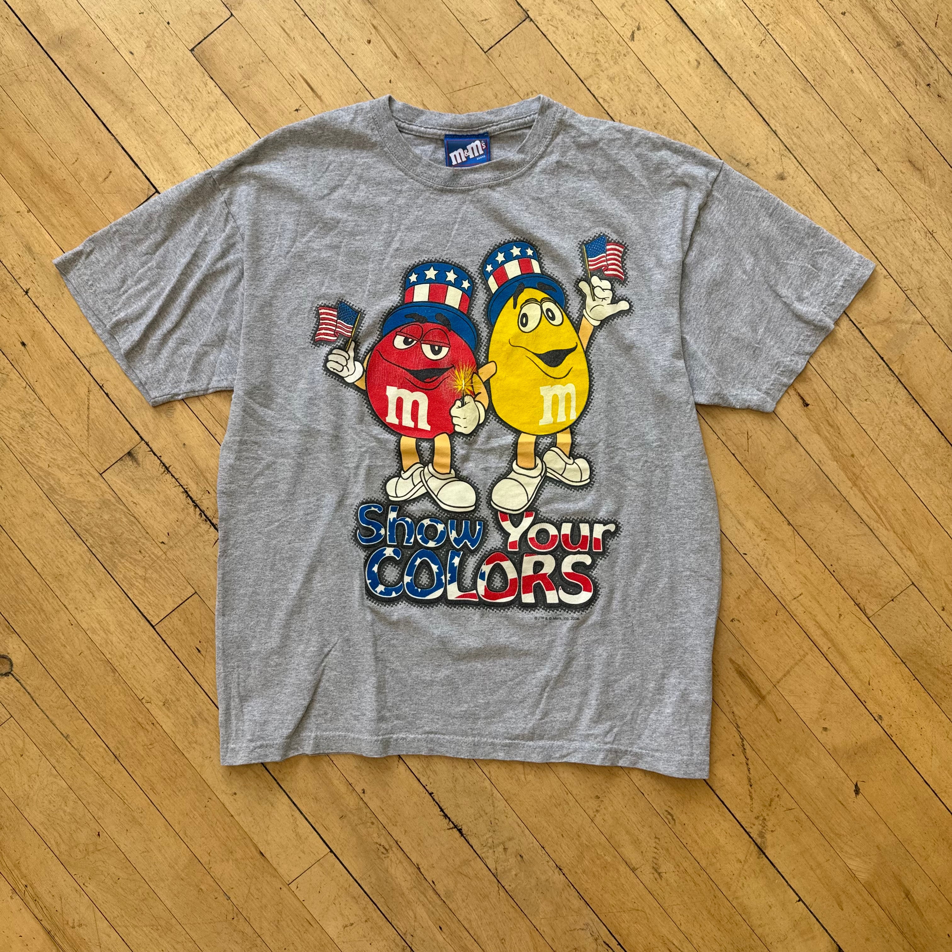 Y2K M & M Independence Day T-shirt Sz M
