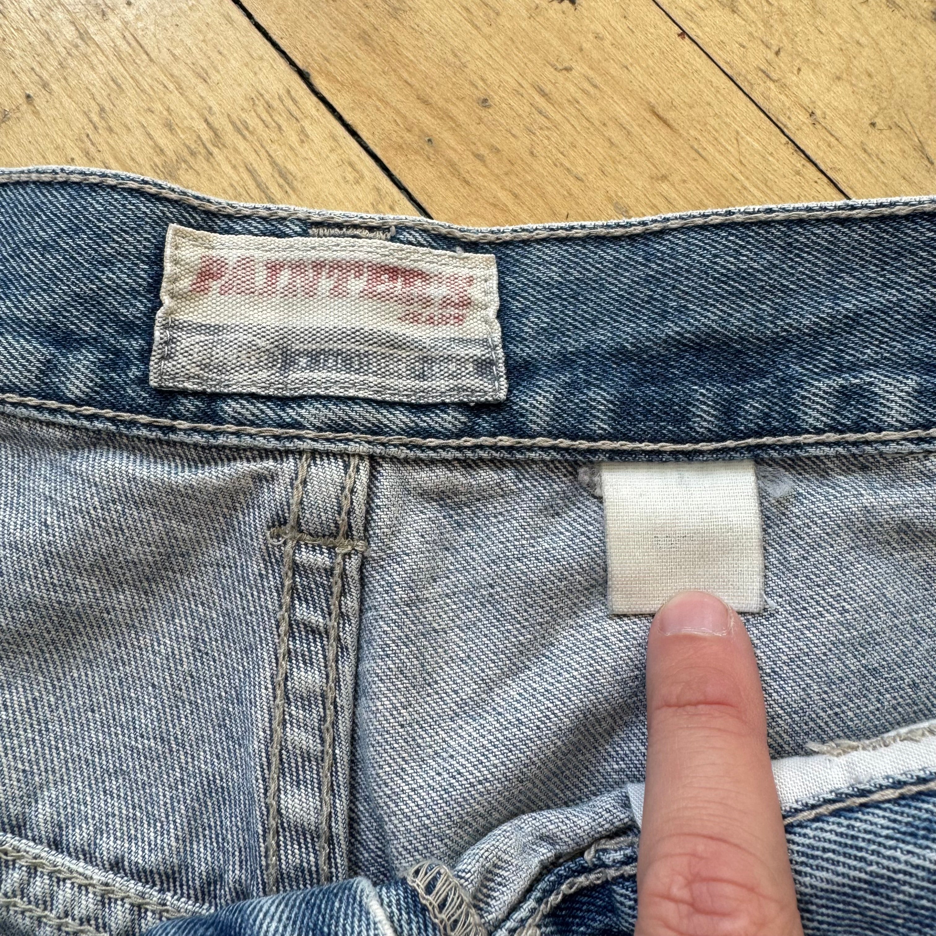 Vintage Painters Denim Jean Shorts Sz 36