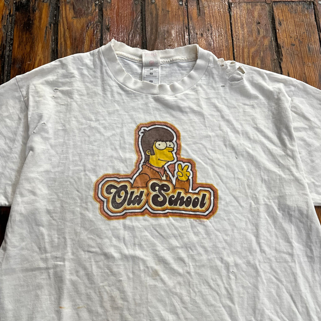 Vintage Old School Simpsons T-shirt Sz XL