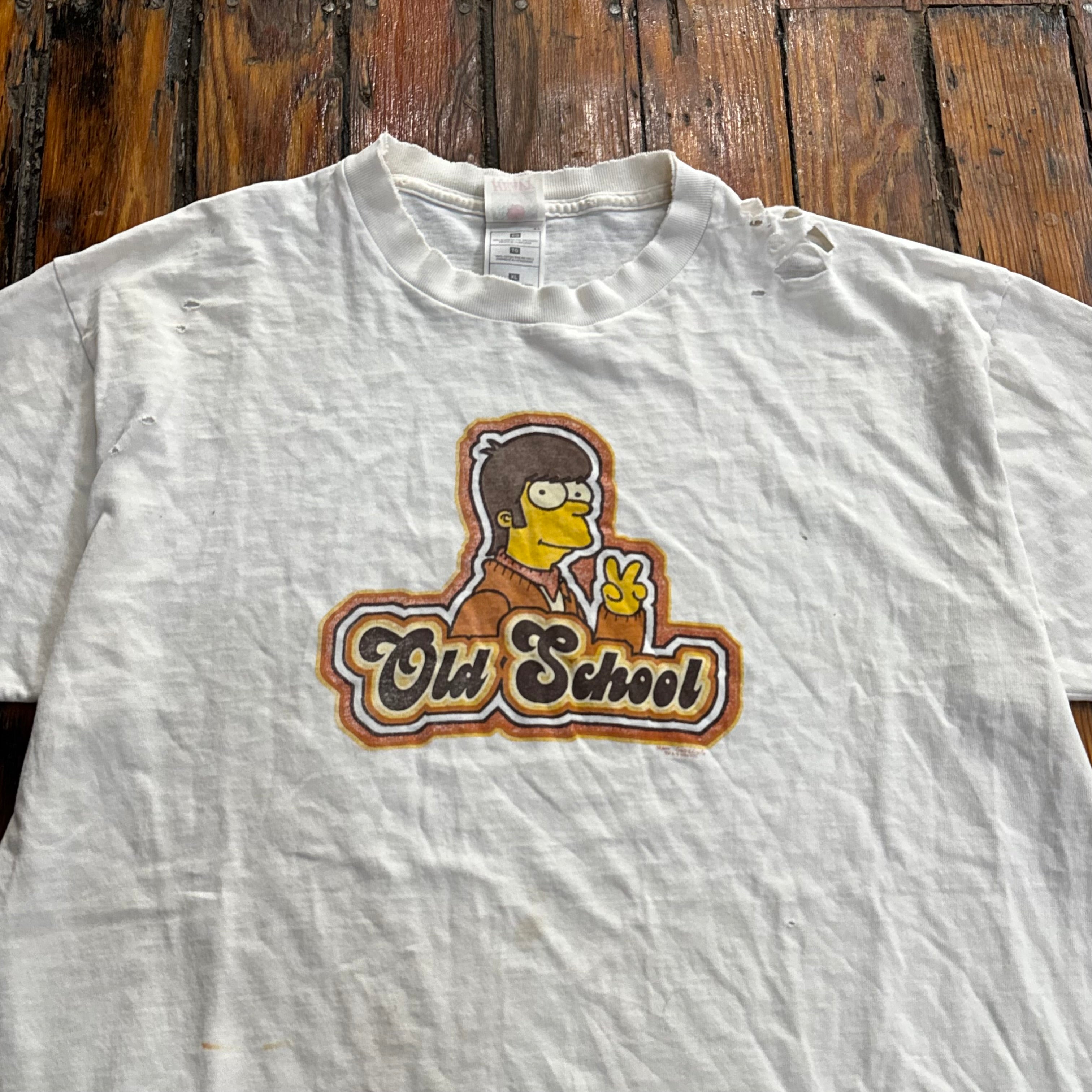 Vintage Old School Simpsons T-shirt Sz XL