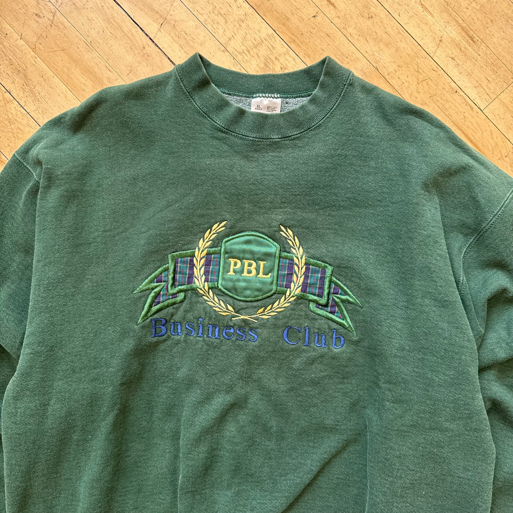Vintage PBL Business Club Crewneck Sz L