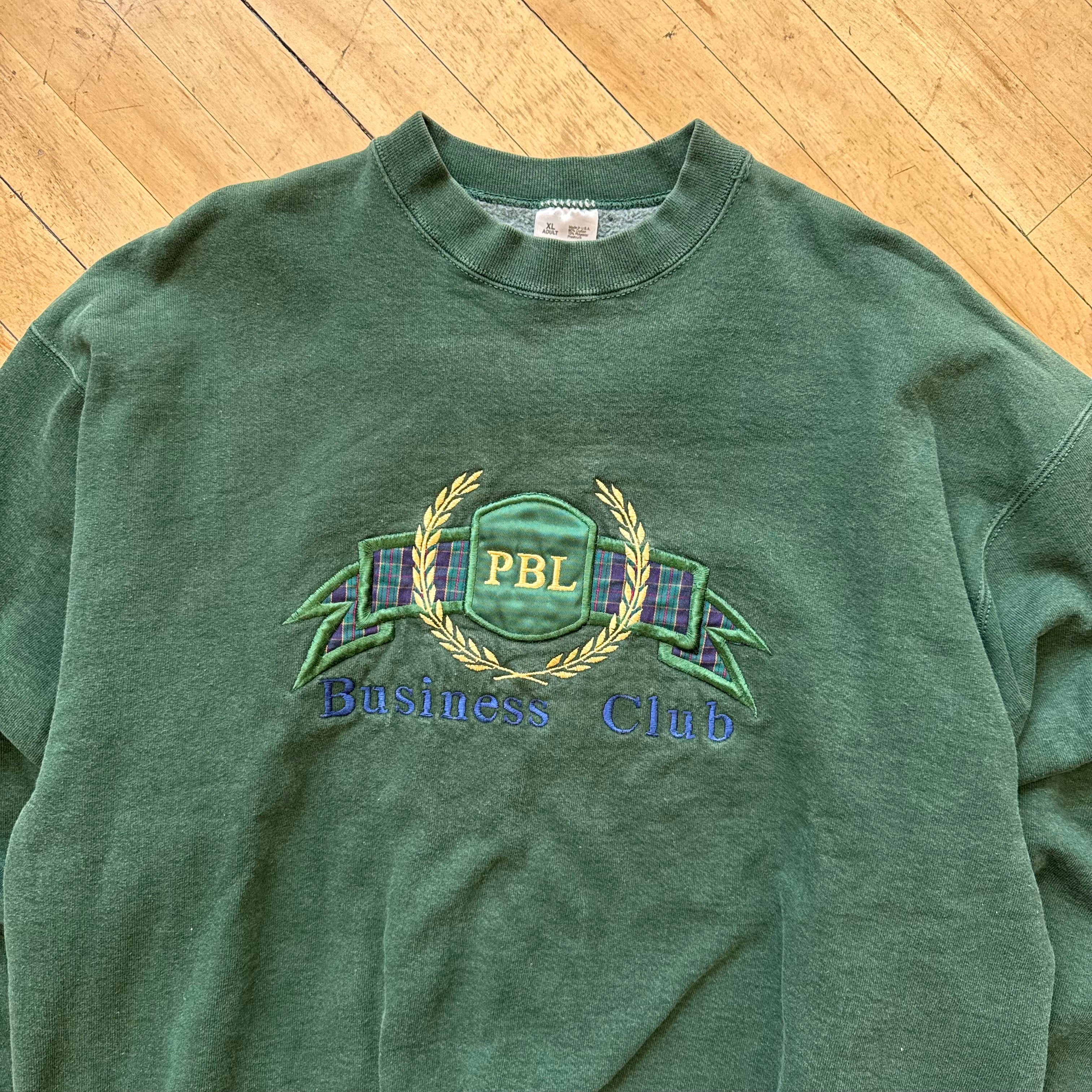 Vintage PBL Business Club Crewneck Sz L