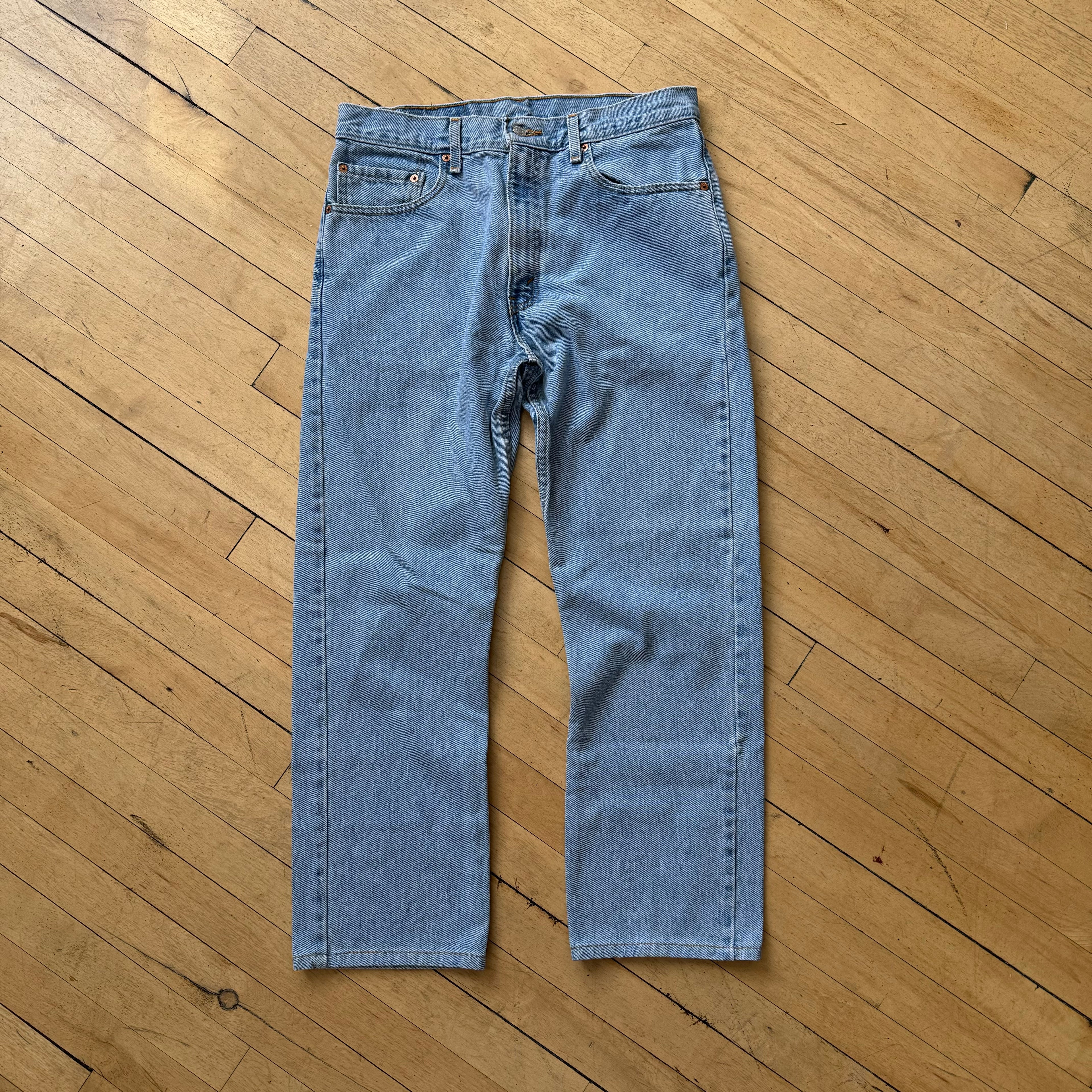 Vintage Light Wash Levi 505 Denim Jeans Sz 32x30