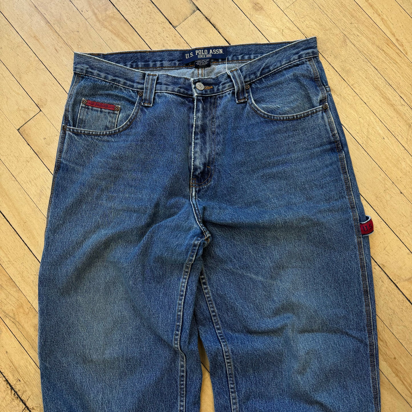 Y2K US Polo ASSN Denim Jeans Sz 34x32