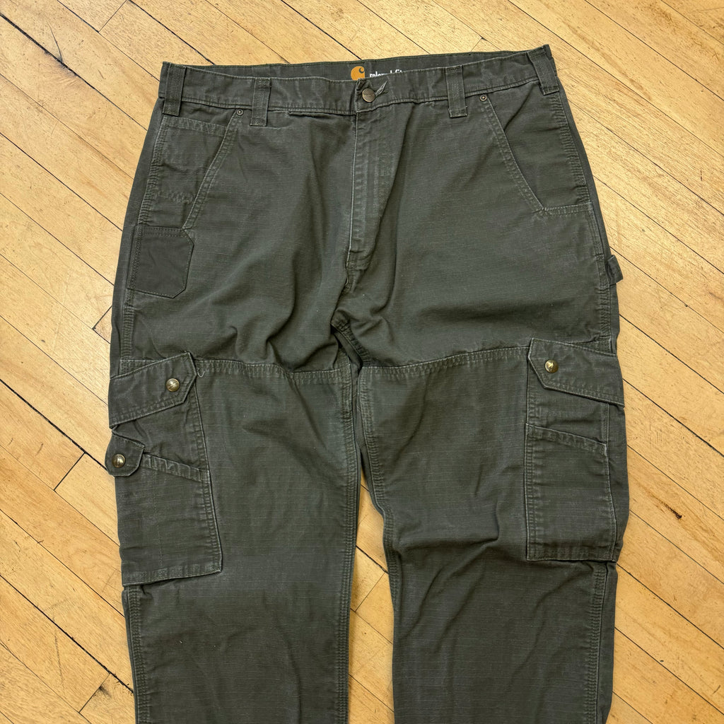 Y2K Olive Carhartt Cargo Kahki Pants Sz 38x34