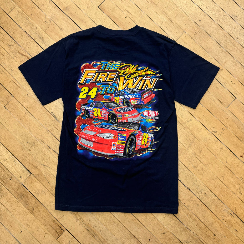 Vintage Jeff Gordon Nascar Fire to Win T-shirt Sz L