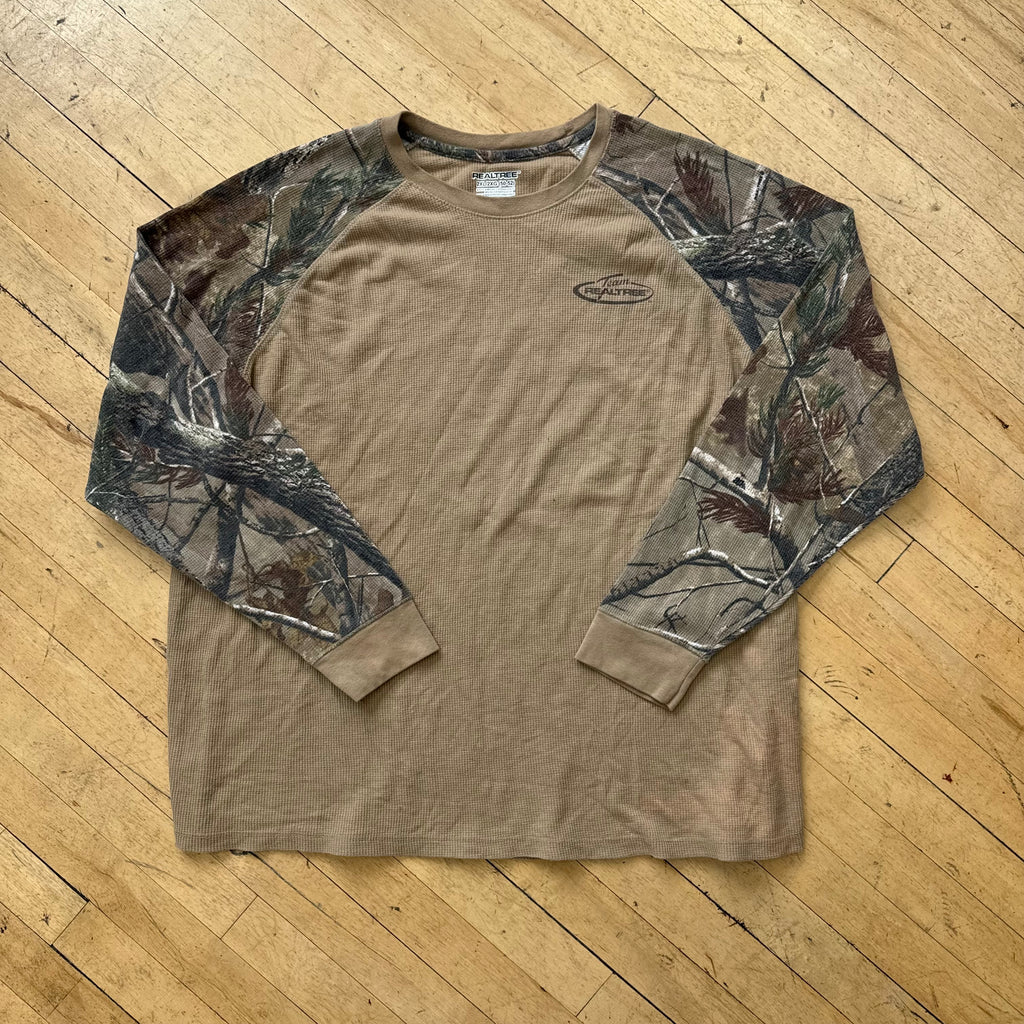Y2K RealTree Camo Thermal Long sleeve T-shirt Sz XXL