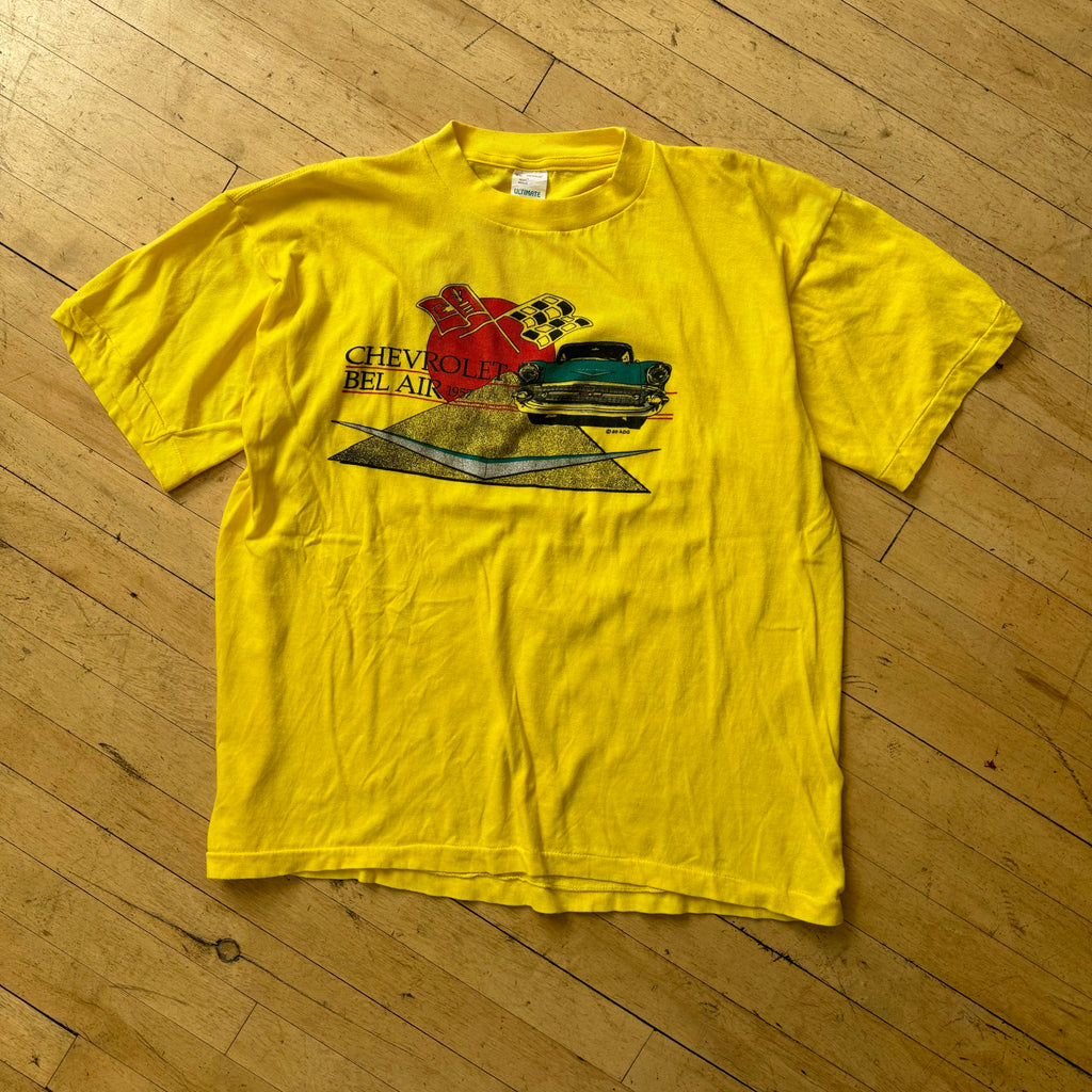 Vintage 80s Chevrolet Bel-Air T-shirt Sz XL