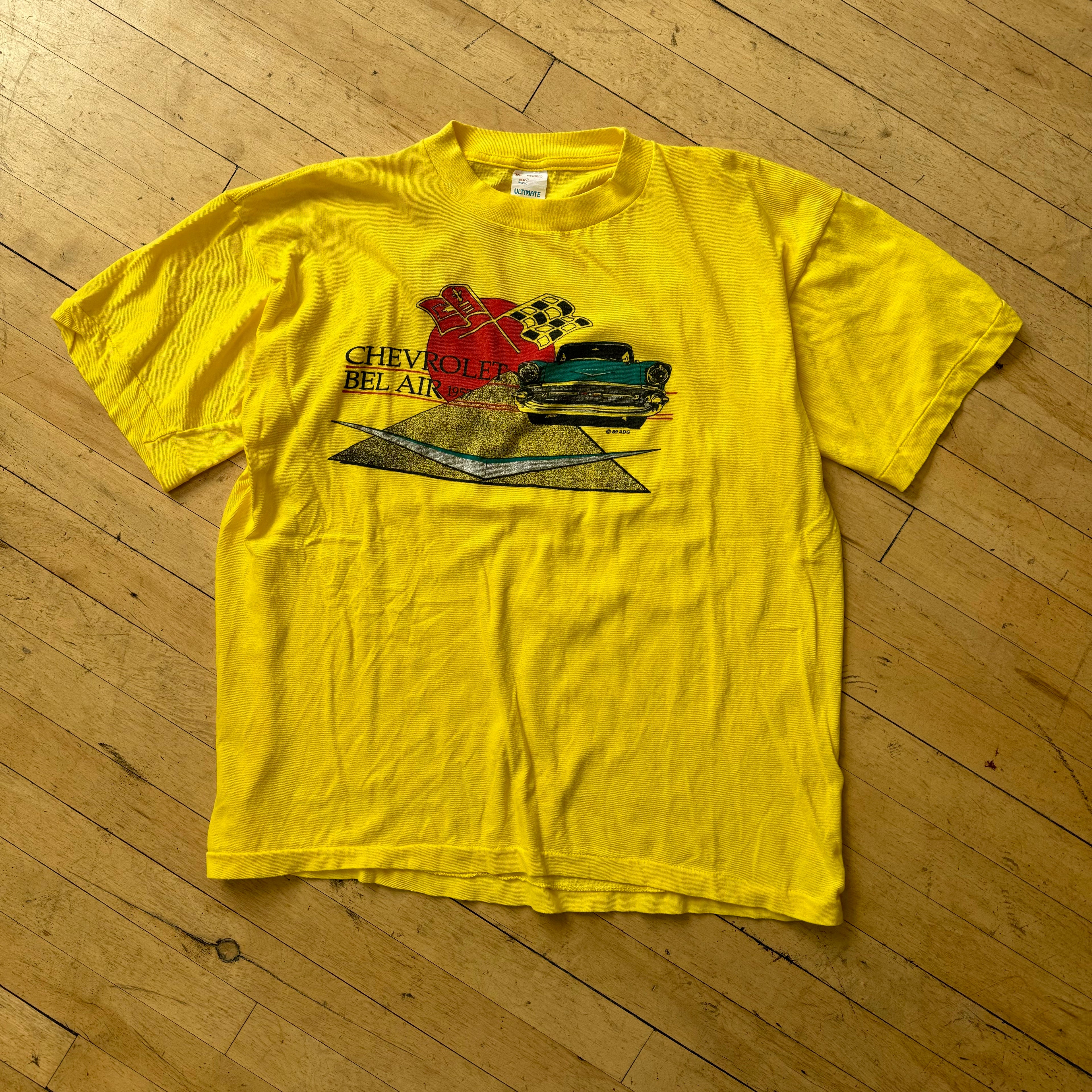 Vintage 80s Chevrolet Bel-Air T-shirt Sz XL
