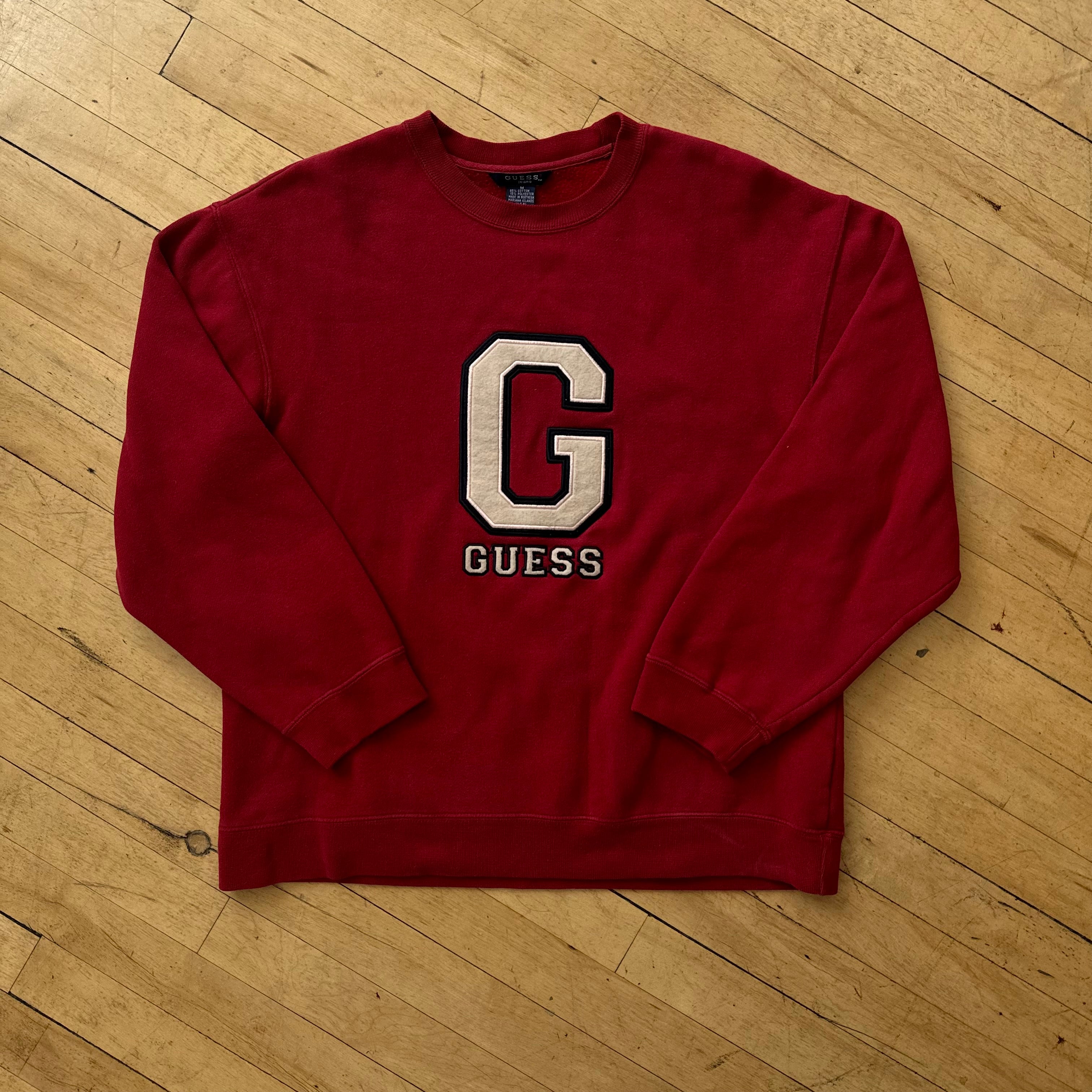 Vintage Guess SpellOut CrewNeck Sz M