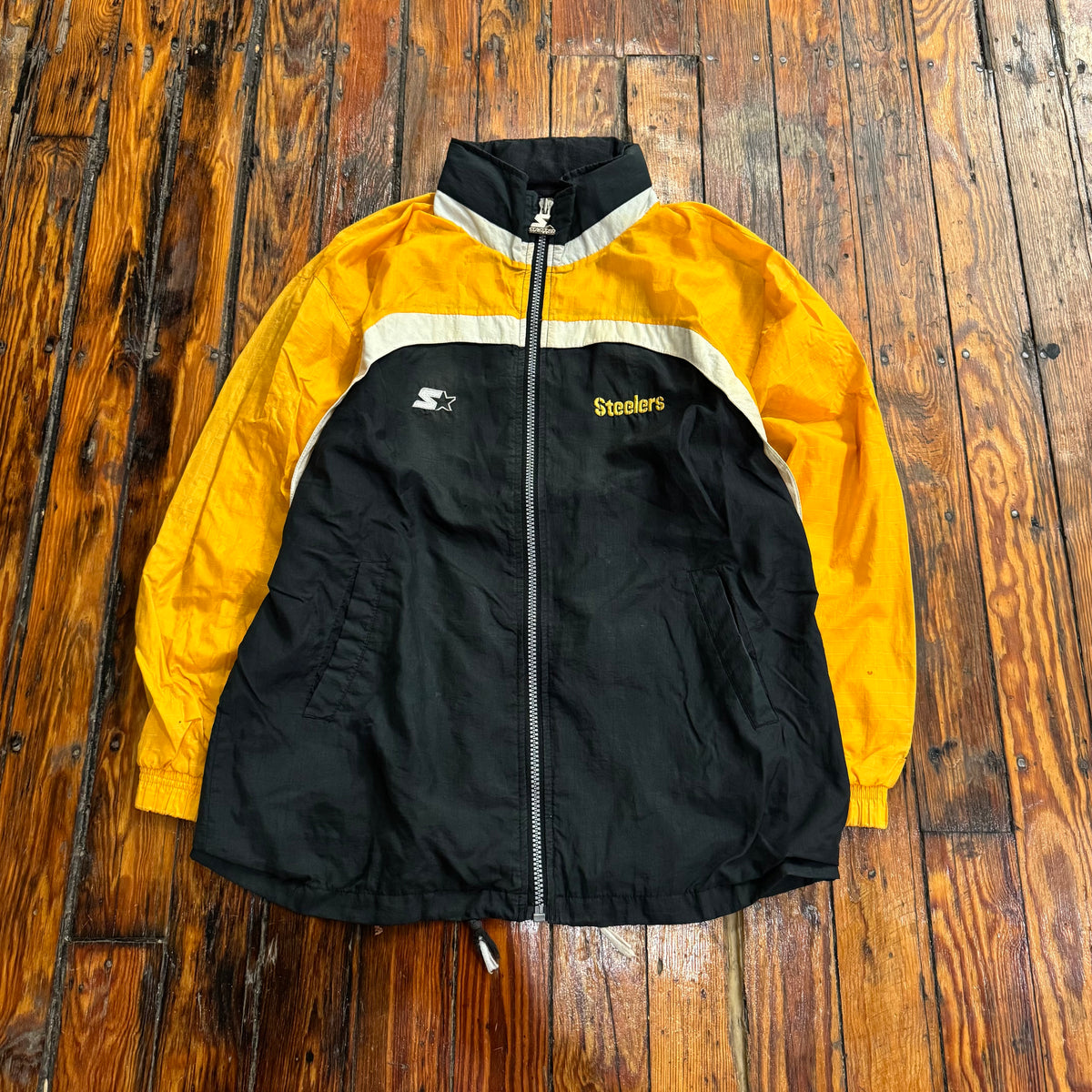 Vintage ProLine Starter Steelers Zip-Up Jacket Sz L
