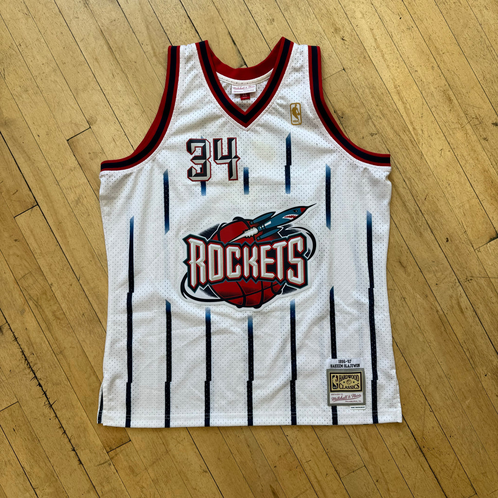 Hakeem Olajuwon Mitchell & Ness 96 97 Rockets Jersey Size XL