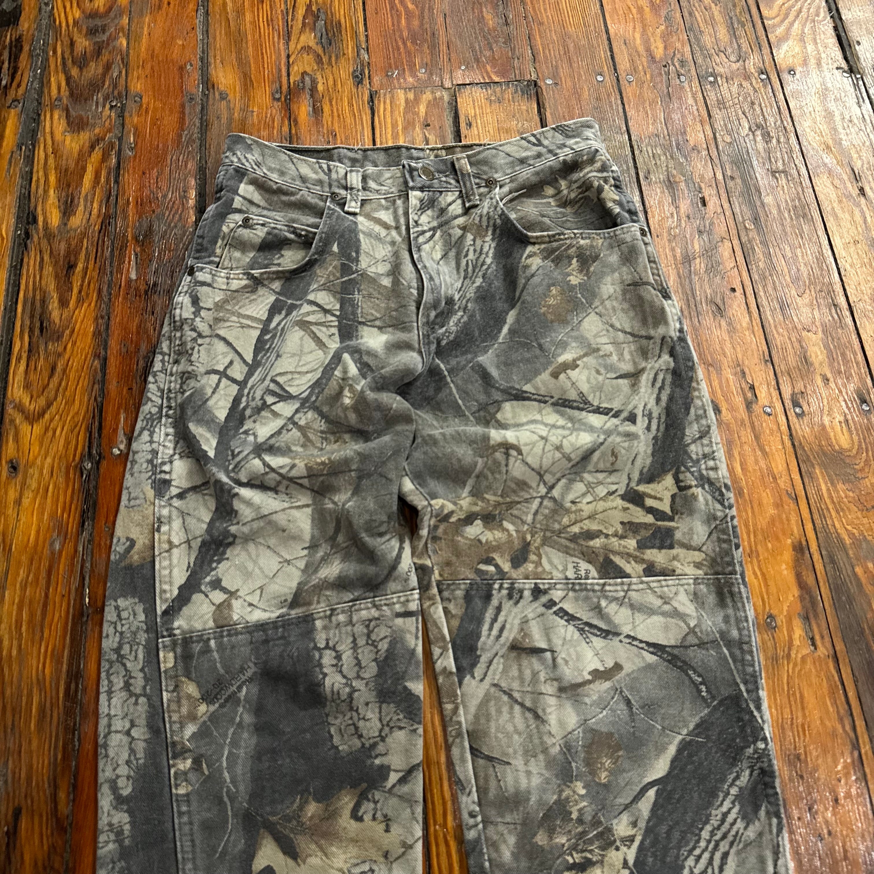 Vintage Wrangler Camo Denim Jeans Sz 30x30