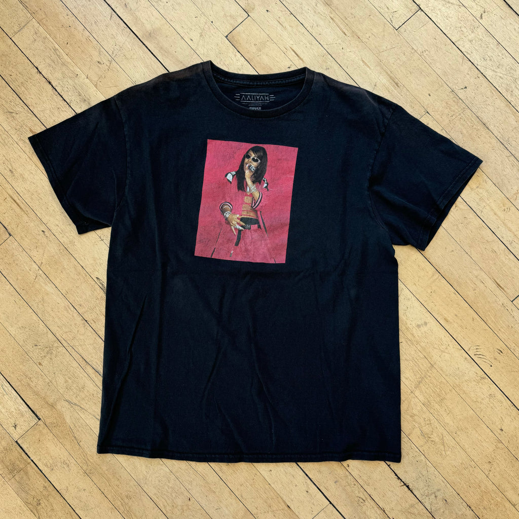 Faded Aaliyah Graphic T-shirt Sz L