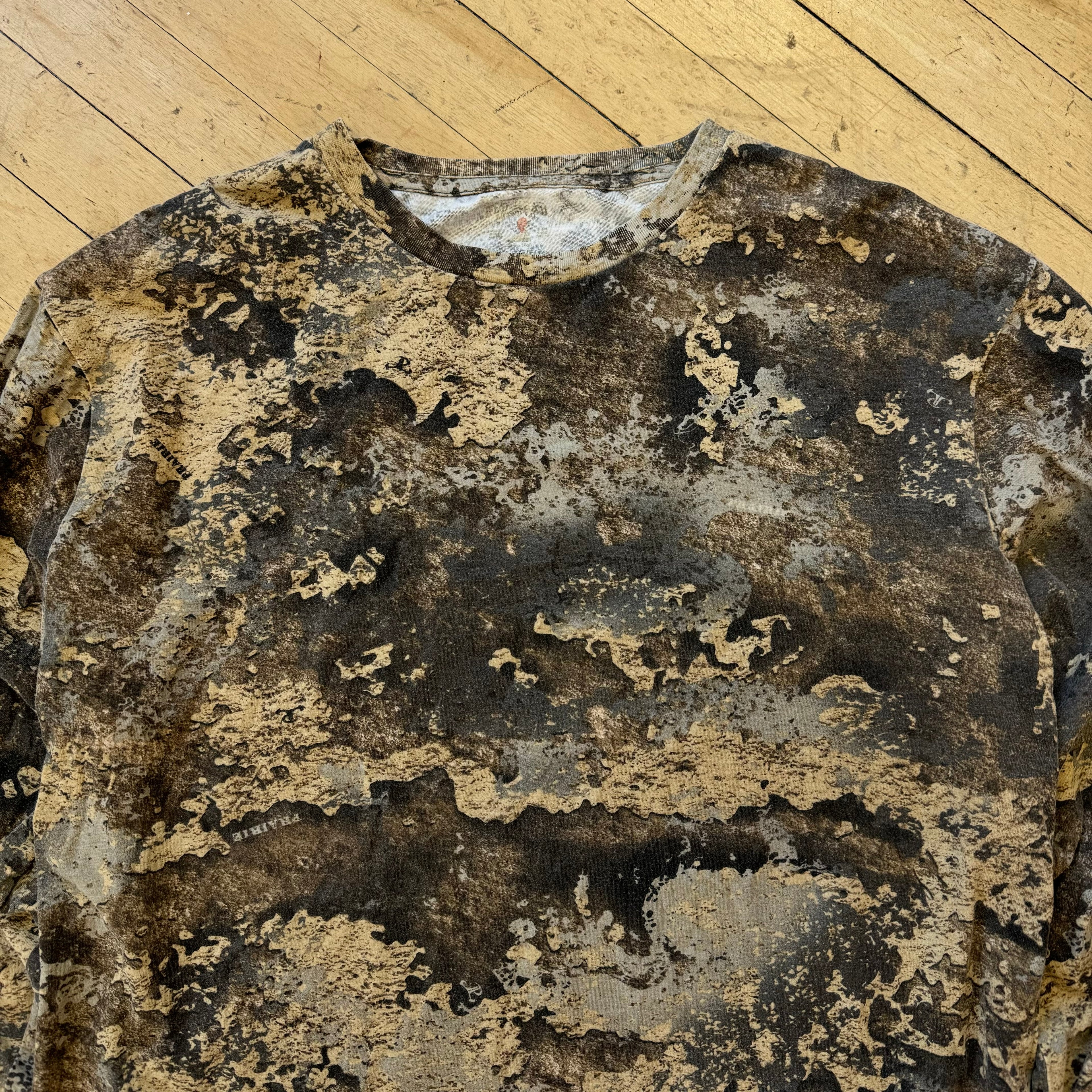 Y2K RedHead Camo Longsleeve T-shirt Sz XL