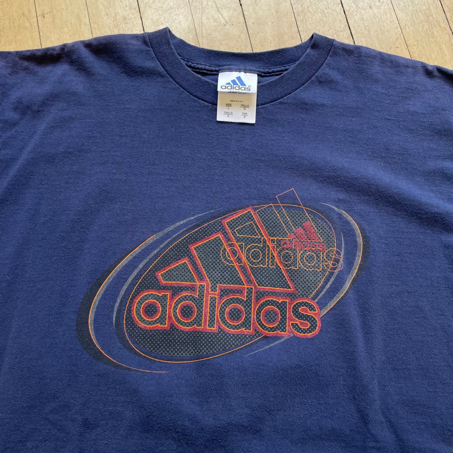 90s Big Logo Adidas T-shirt Sz L