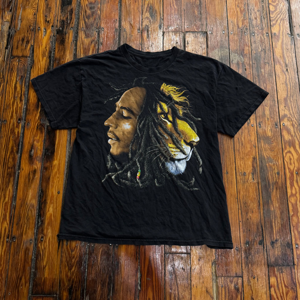 Vintage Bob Marley Face T-shirt Sz XL