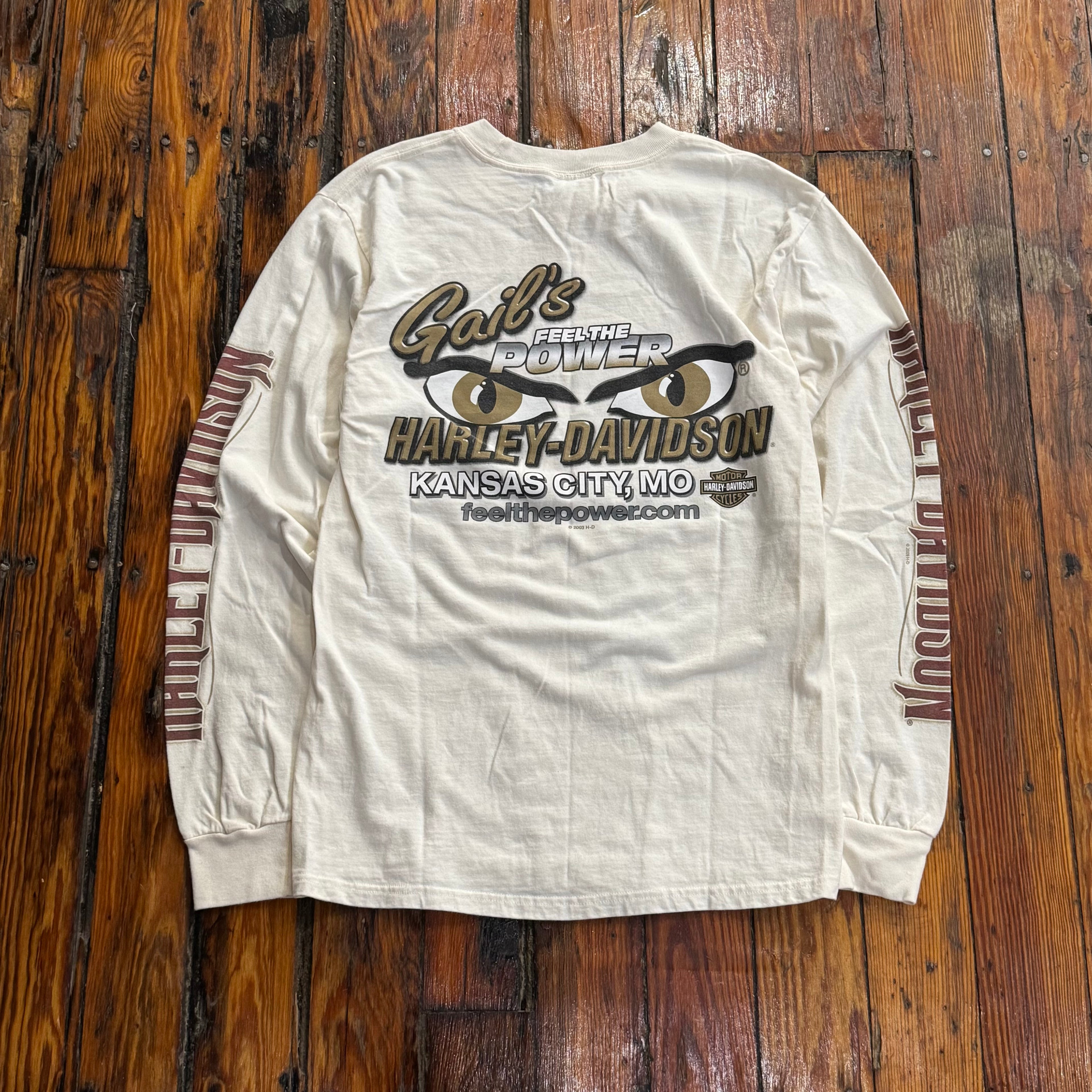 Y2K Harley Davidson Feel the Power T-shirt Sz S
