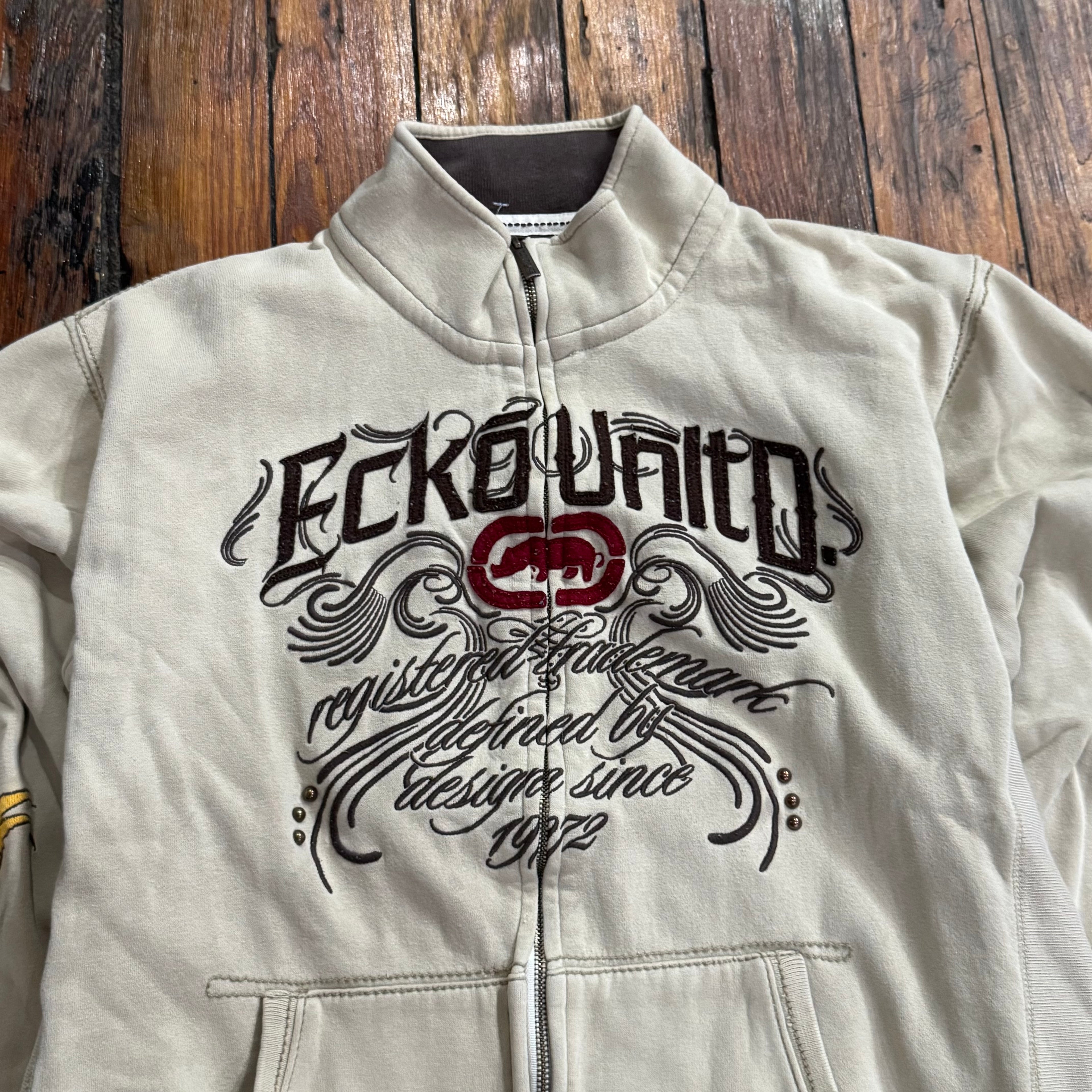 Y2K Ecko United Military Style Jacket Sz L