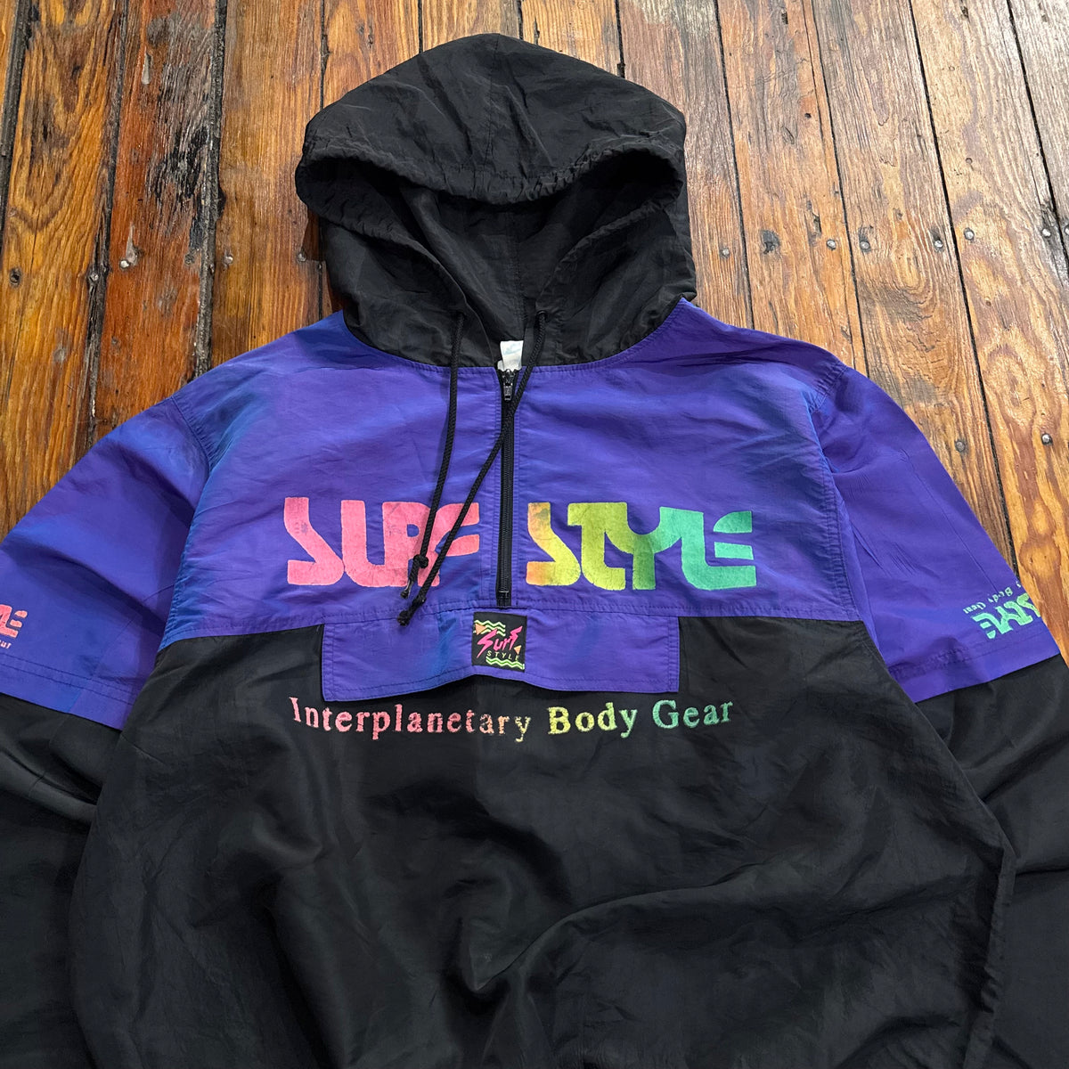 Vintage Surf Style Windbreaker Jacket Sz L