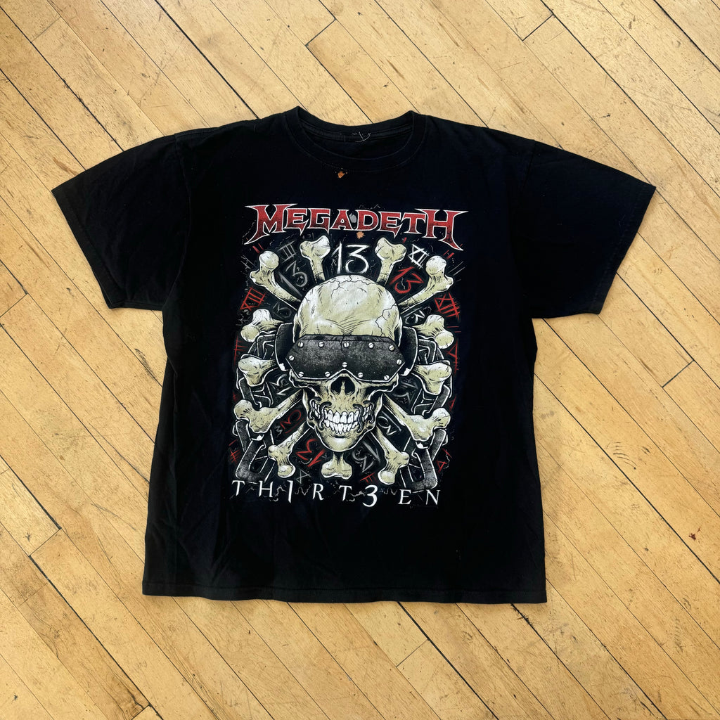 Y2K MegaDeth Skull T-shirt Sz M