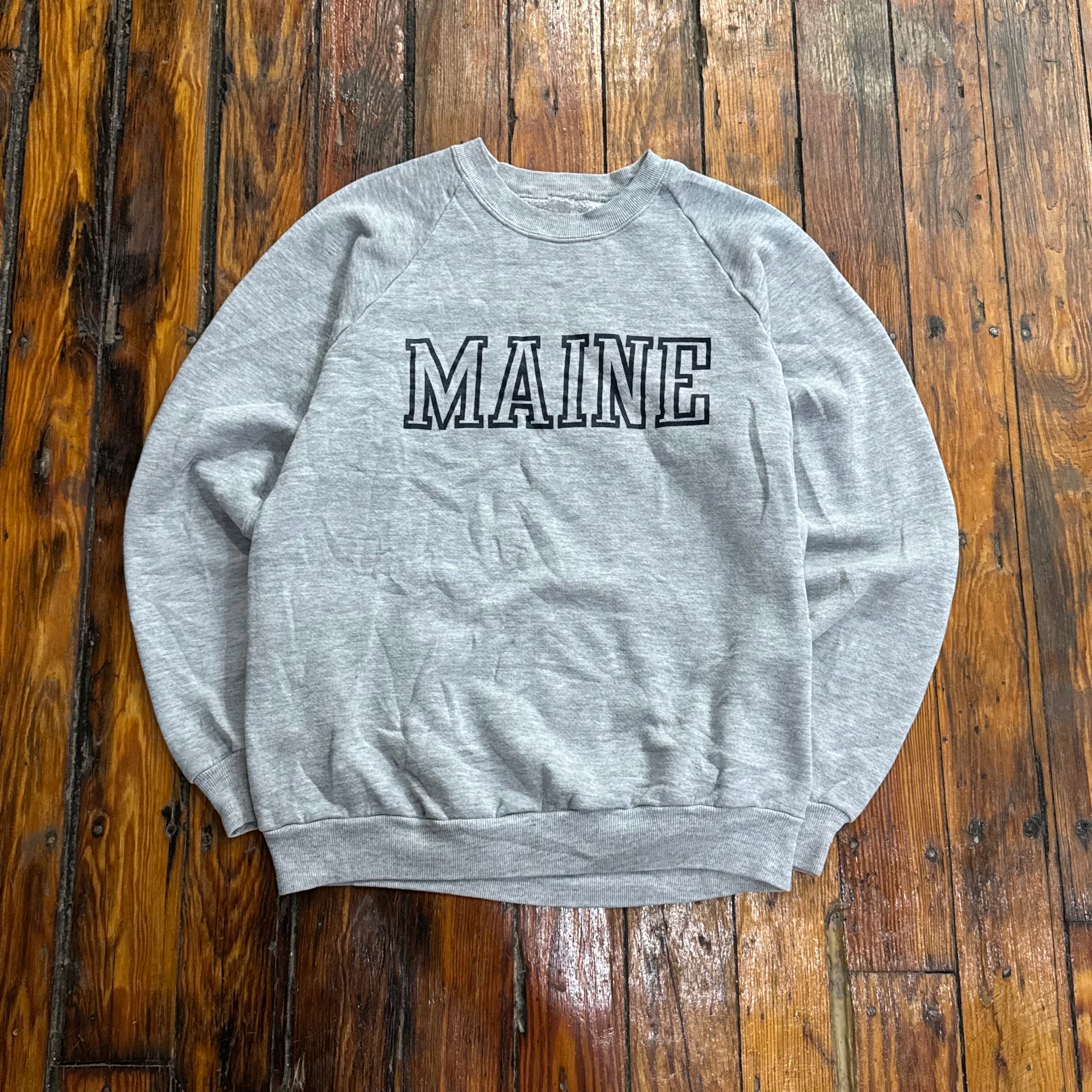 Vintage Maine SpellOut CrewNeck Sz S