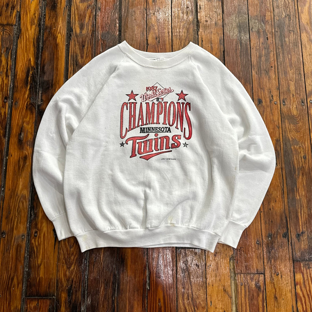 Vintage Minnesota Twins ‘87 Champions CrewNeck Sz L