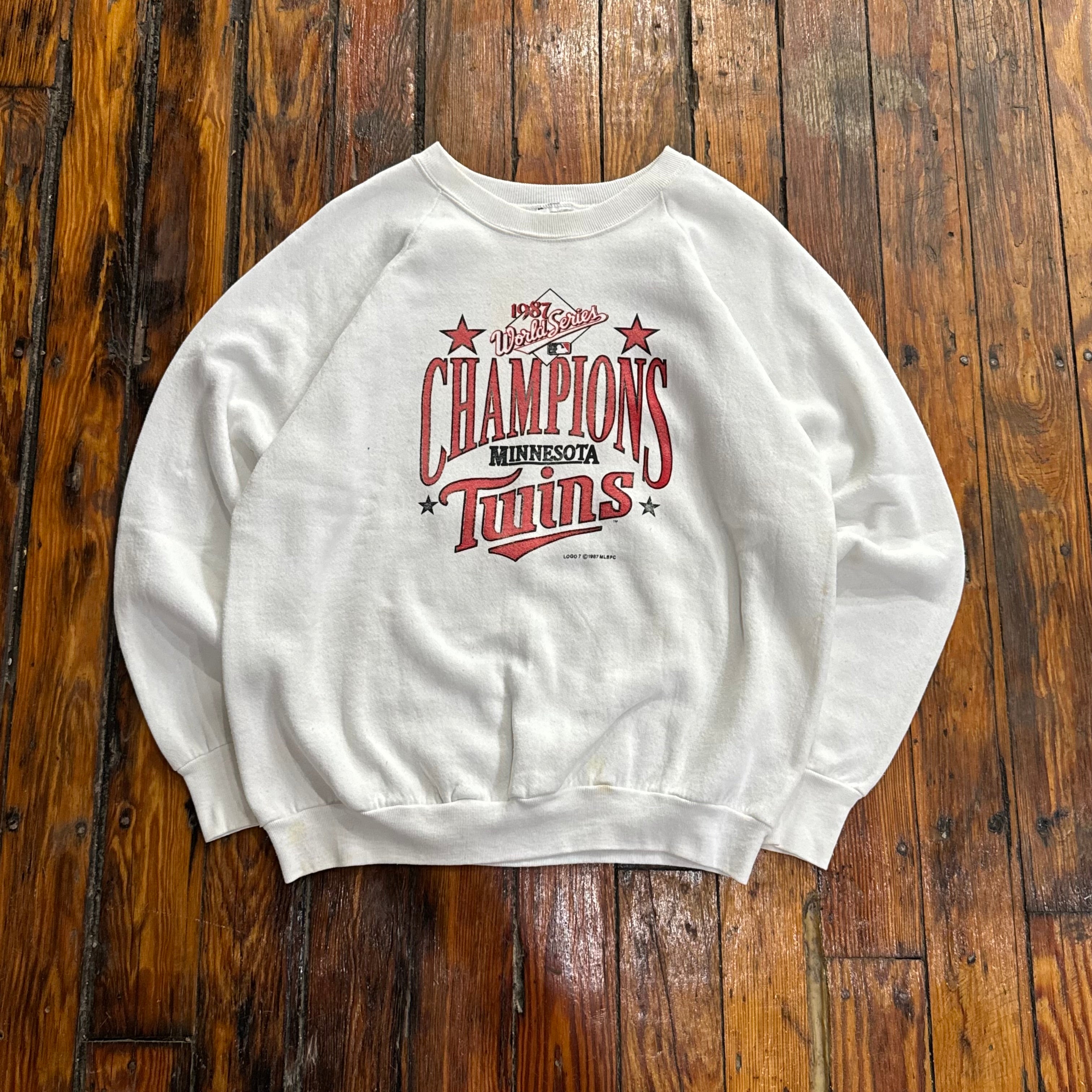 Vintage Minnesota Twins ‘87 Champions CrewNeck Sz L