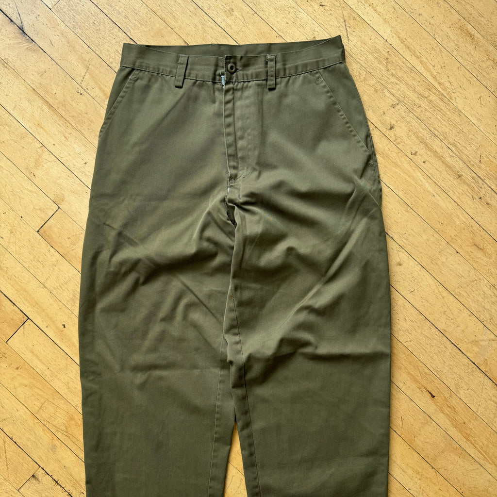 Vintage Olive Khaki Pants Sz 28 x 30