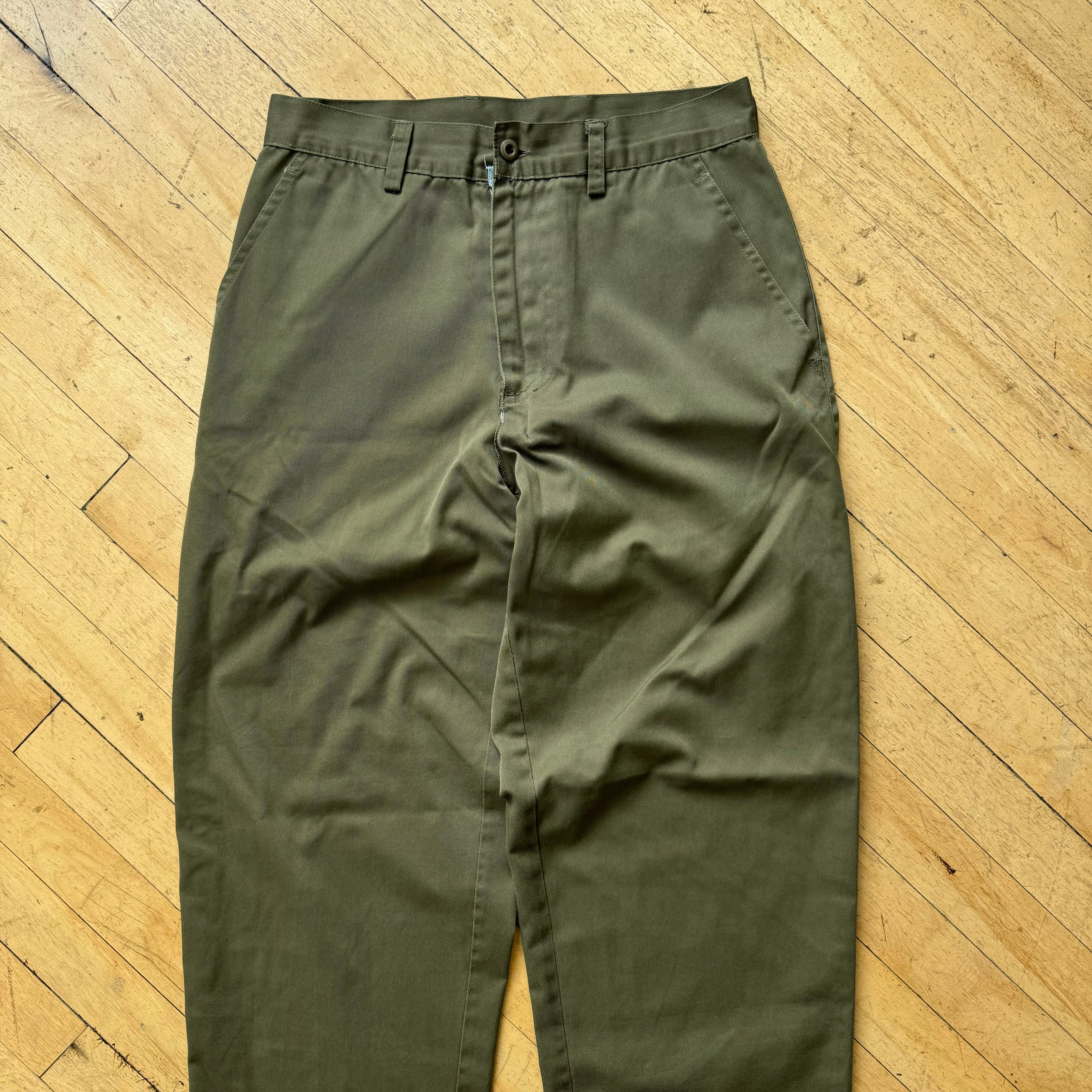 Vintage Olive Khaki Pants Sz 28 x 30