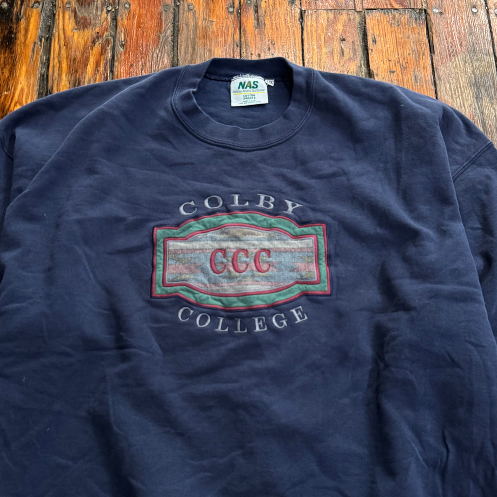 Vintage Colby College Crewneck Sz XL
