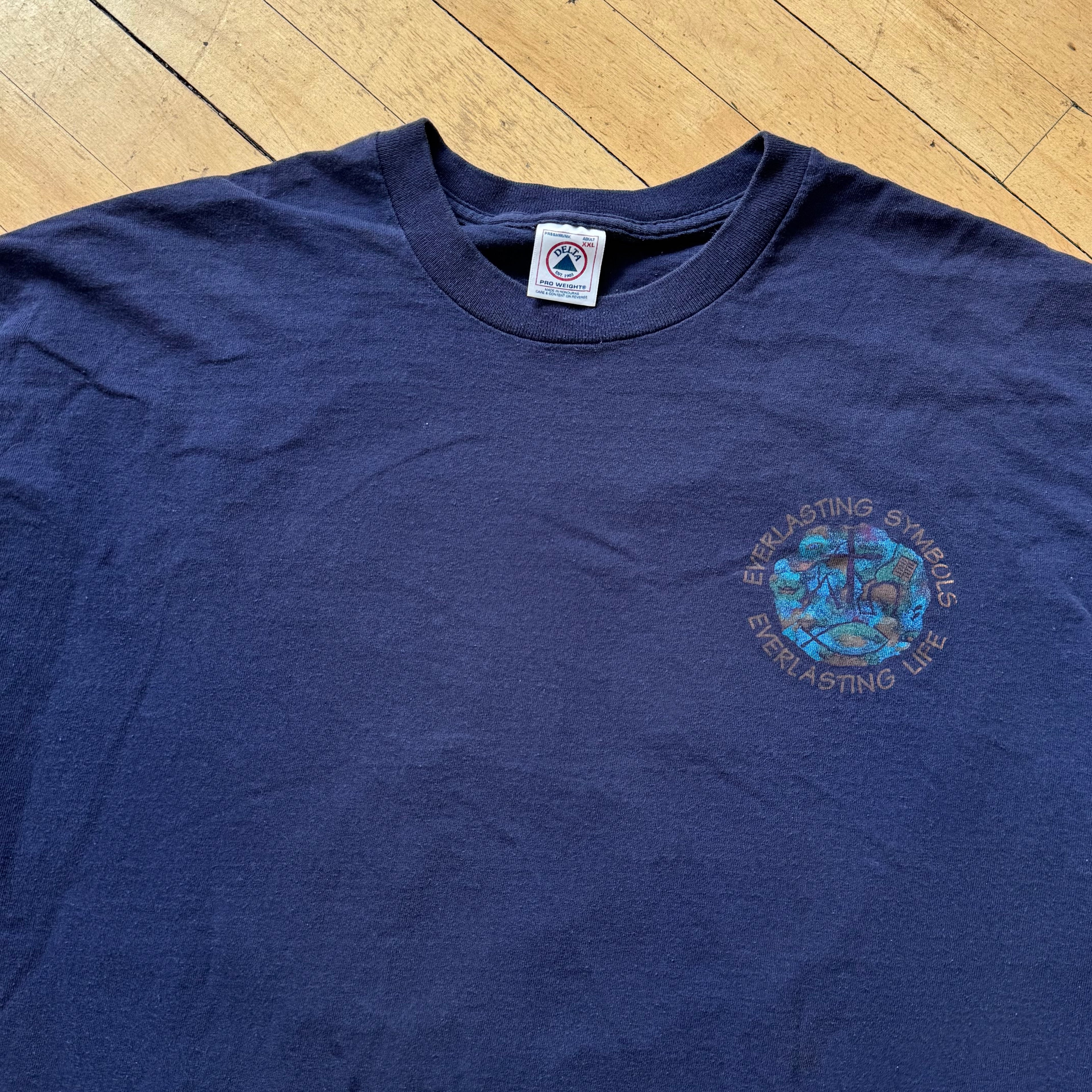 Vintage John 11:25:26 Jesus T-shirt Sz XL