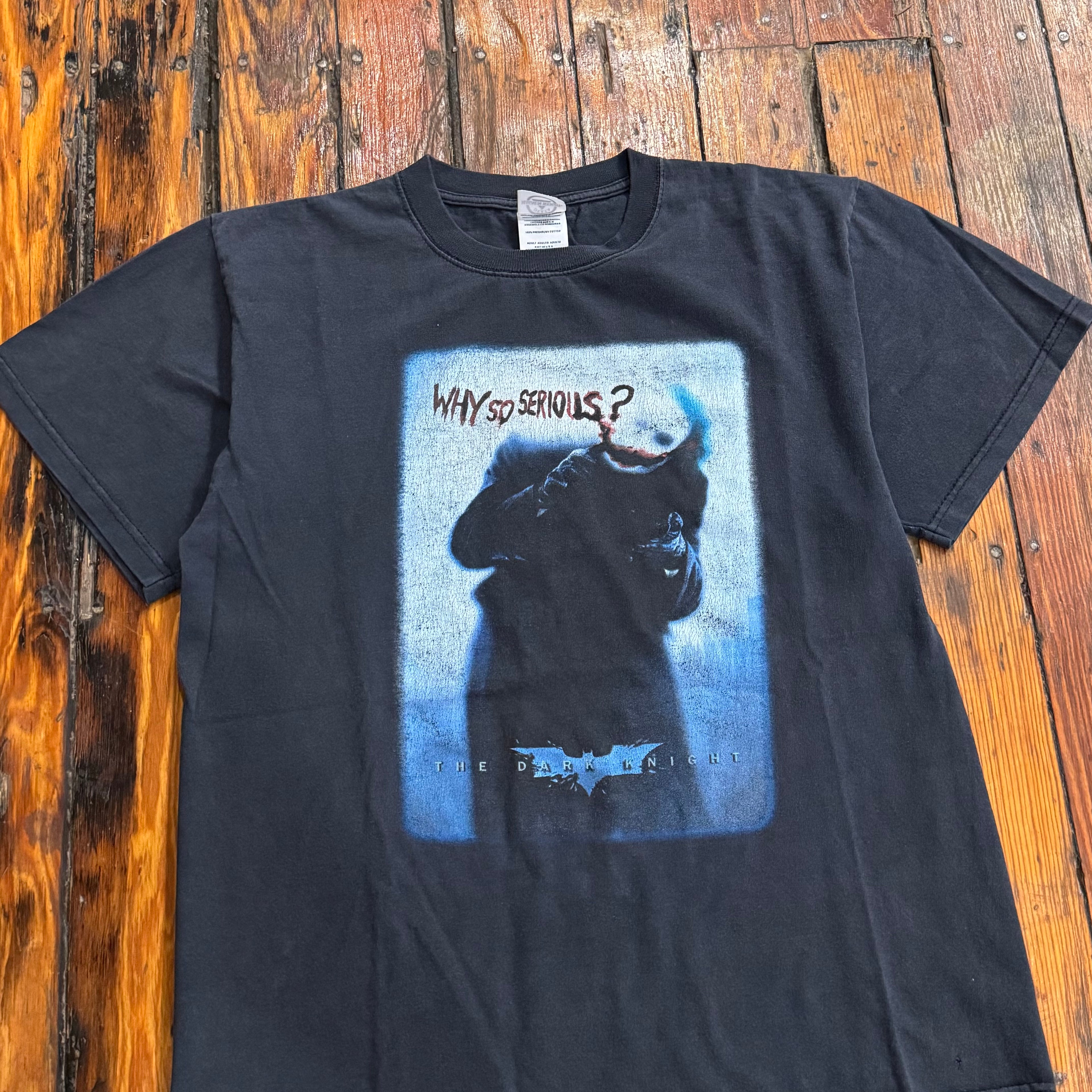 Y2K Why So Serious Dark Knight T-shirt Sz M