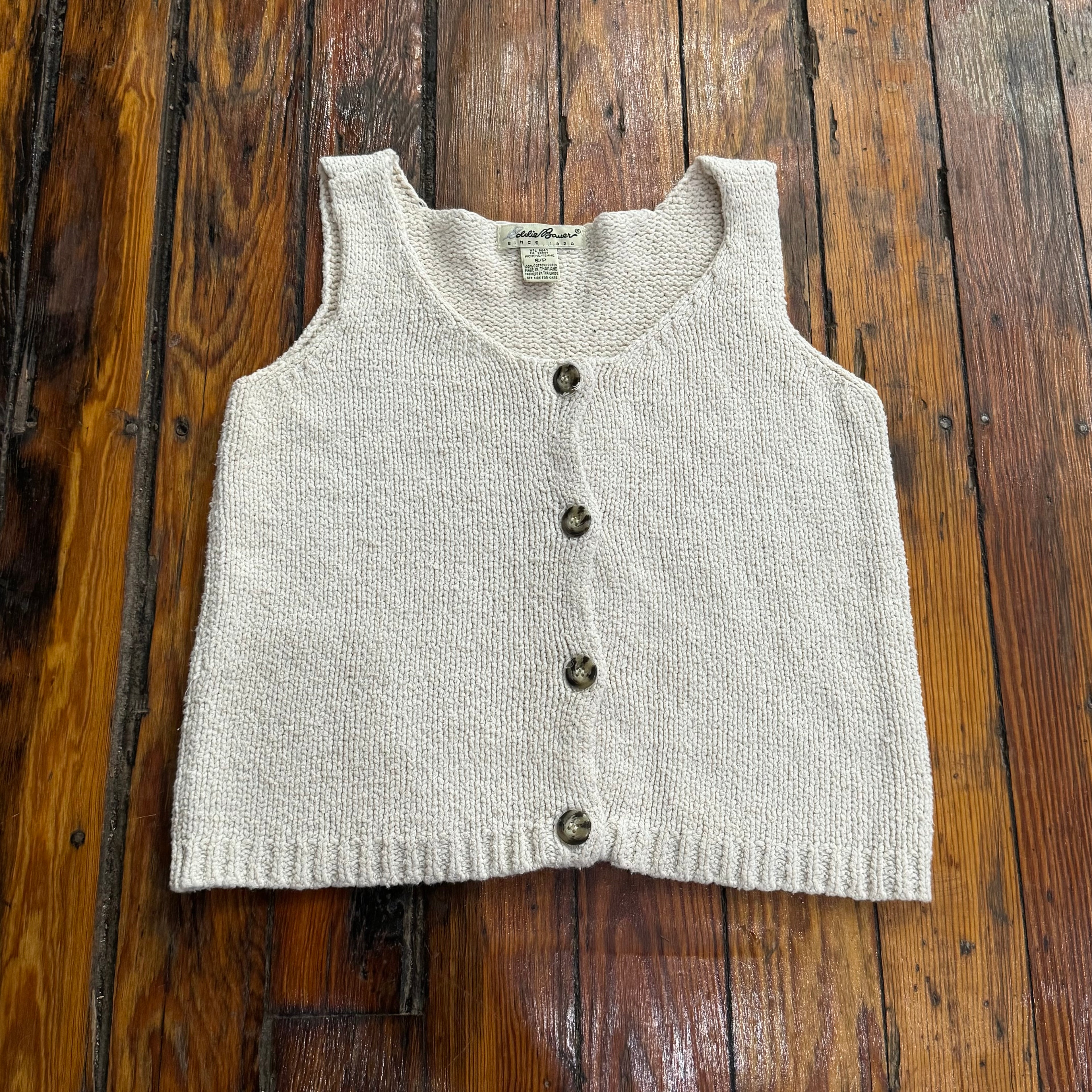 Vintage Eddie Bauer Sweater Tank Top Sz S