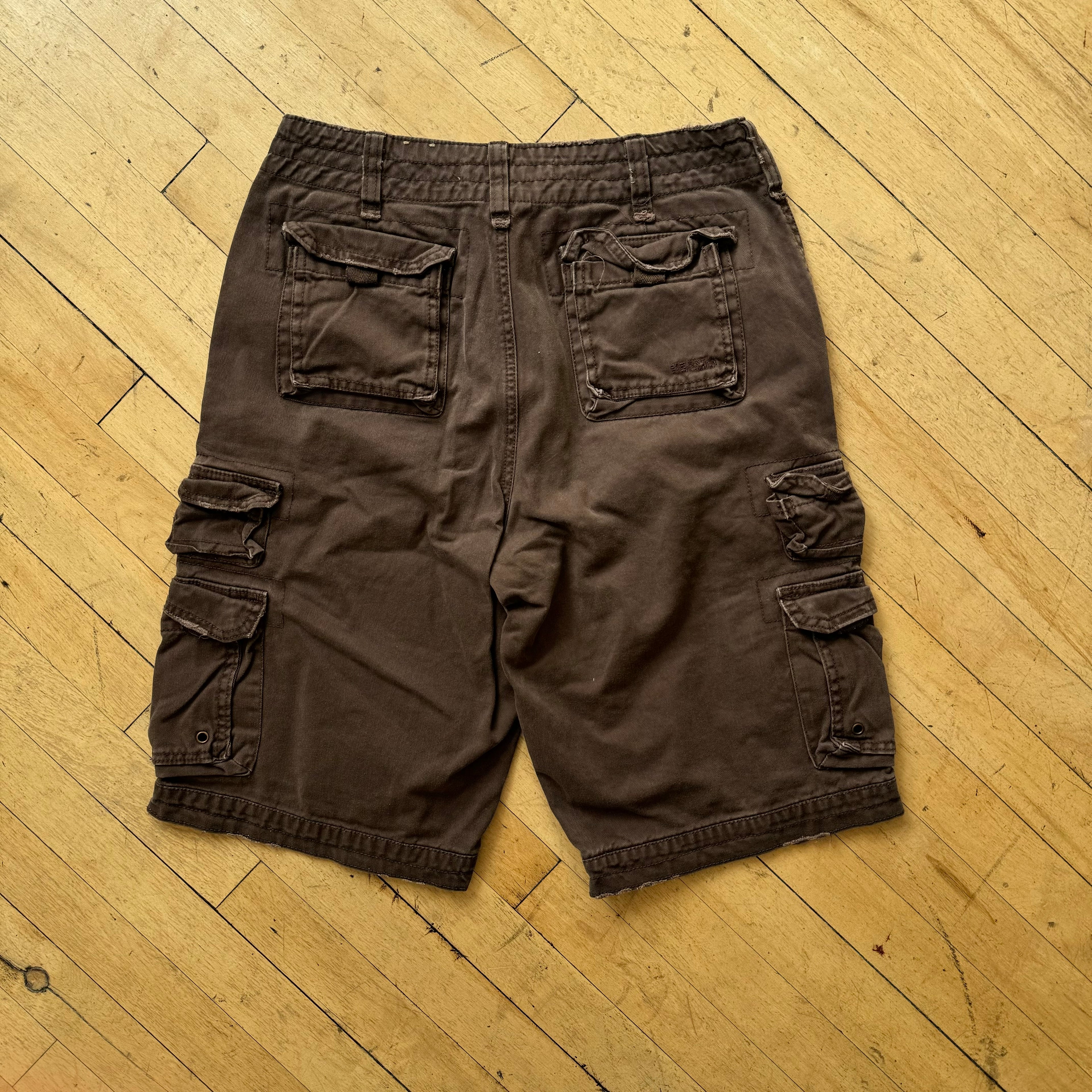 Y2K Plugg Brown Carho Kahki Shorts Sz 30