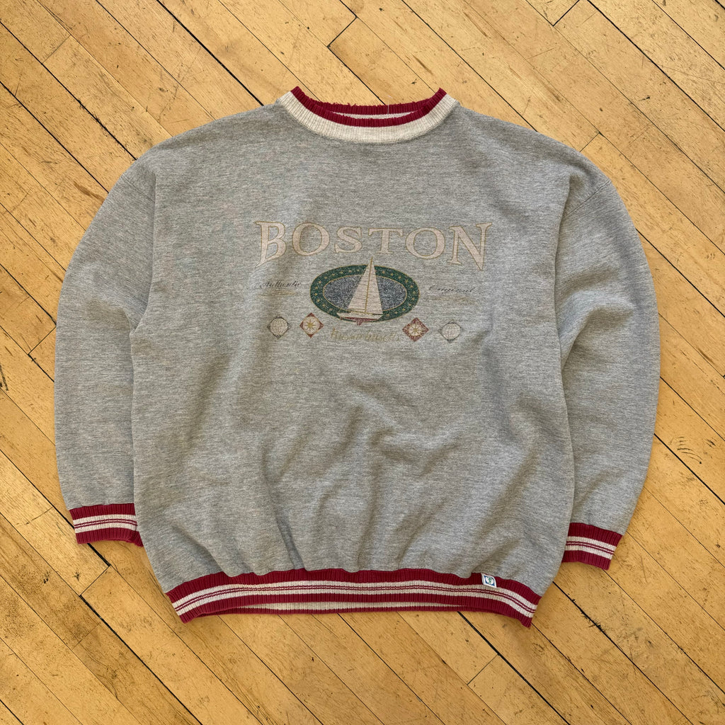 Vintage Boston Sail CrewNeck Sz L