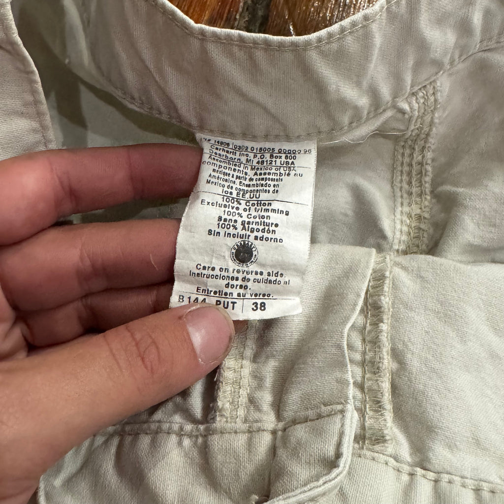 Vintage White Carhartt Khaki Shorts Sz 38