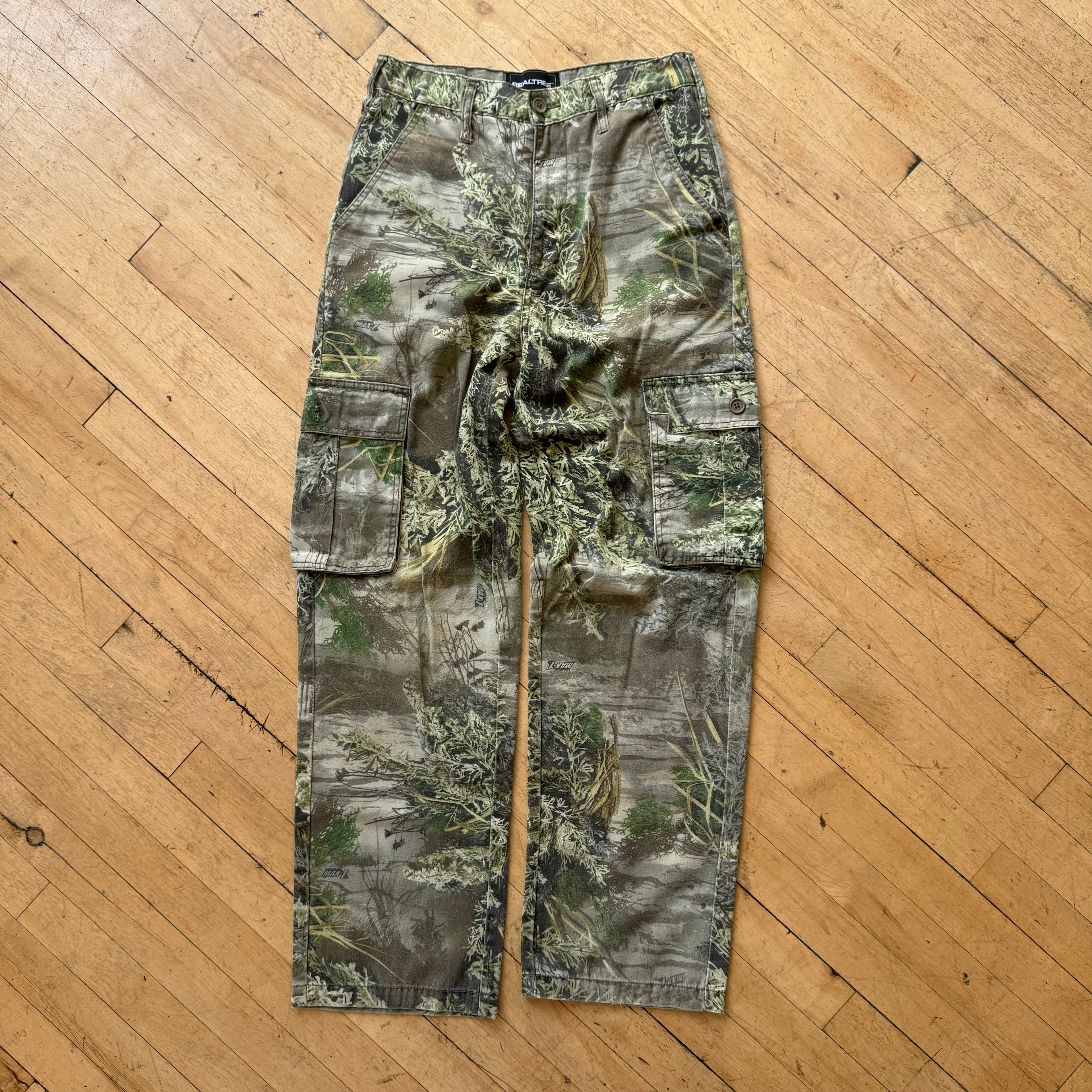 Vintage RealTree Camo Cargo Khaki Pants Sz 28