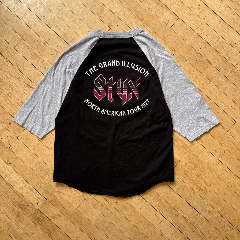 Y2K Styx Baseball Style T-shirt Sz L