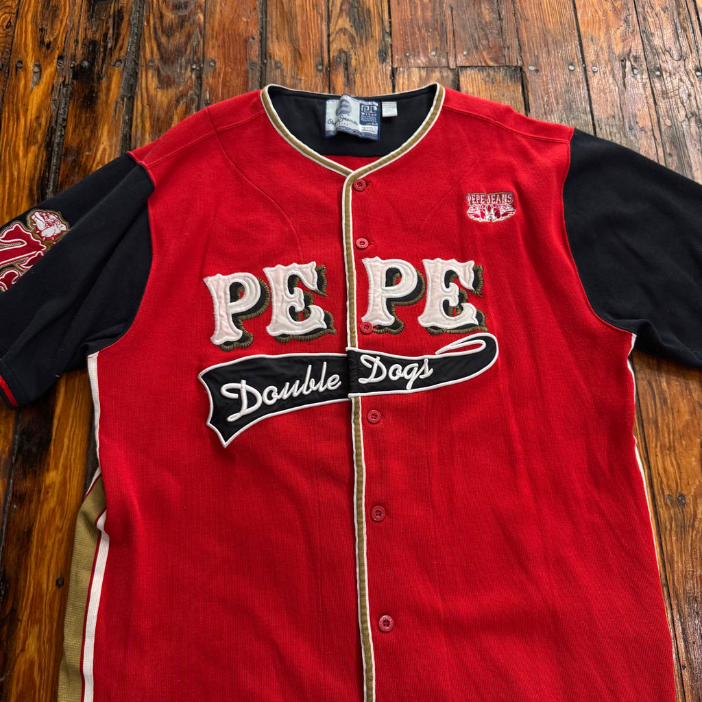 Vintage Pepe Jeans Baseball Jersey Sz XL
