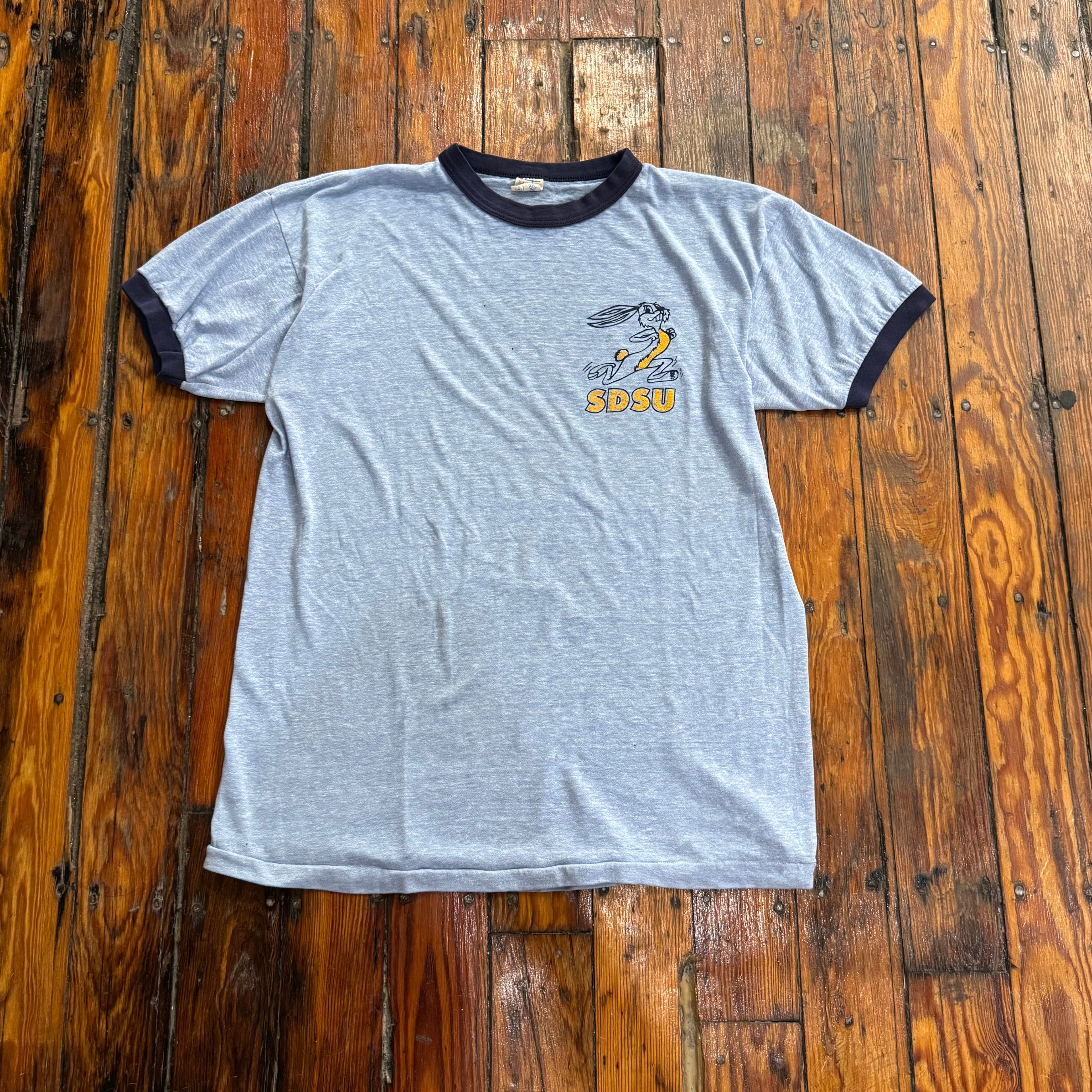 Vintage SDSU Champion Ringer T-shirt Sz XL