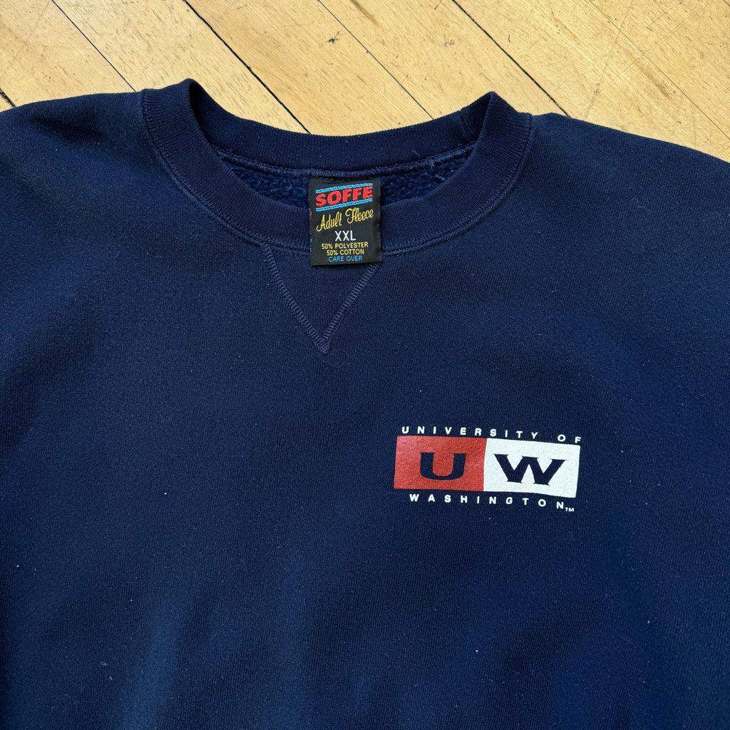 Vintage University of Washington CrewNeck Sz XXL