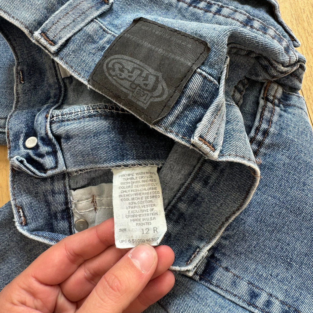 Vintage Le Pipes Denim Jean Shorts Sz 12