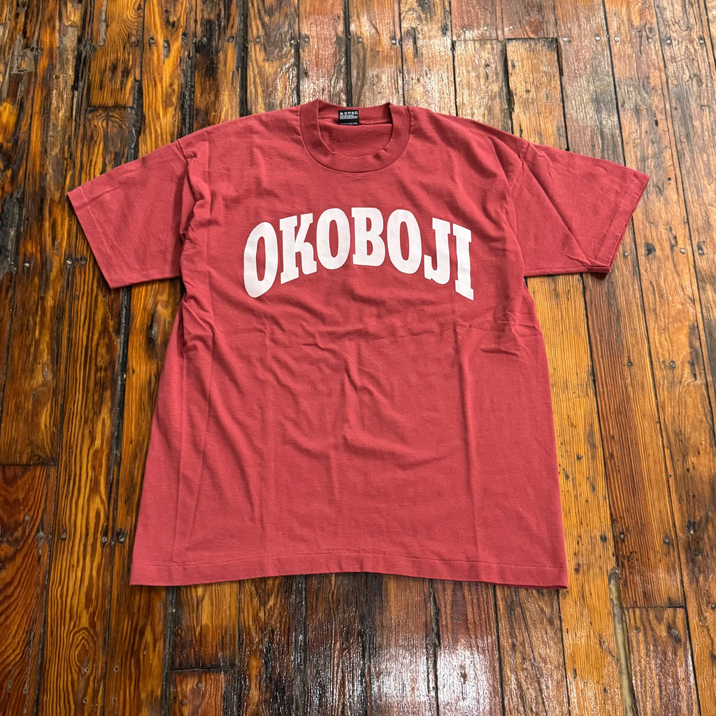 Vintage Okaboji SpellOut T-shirt Sz XL