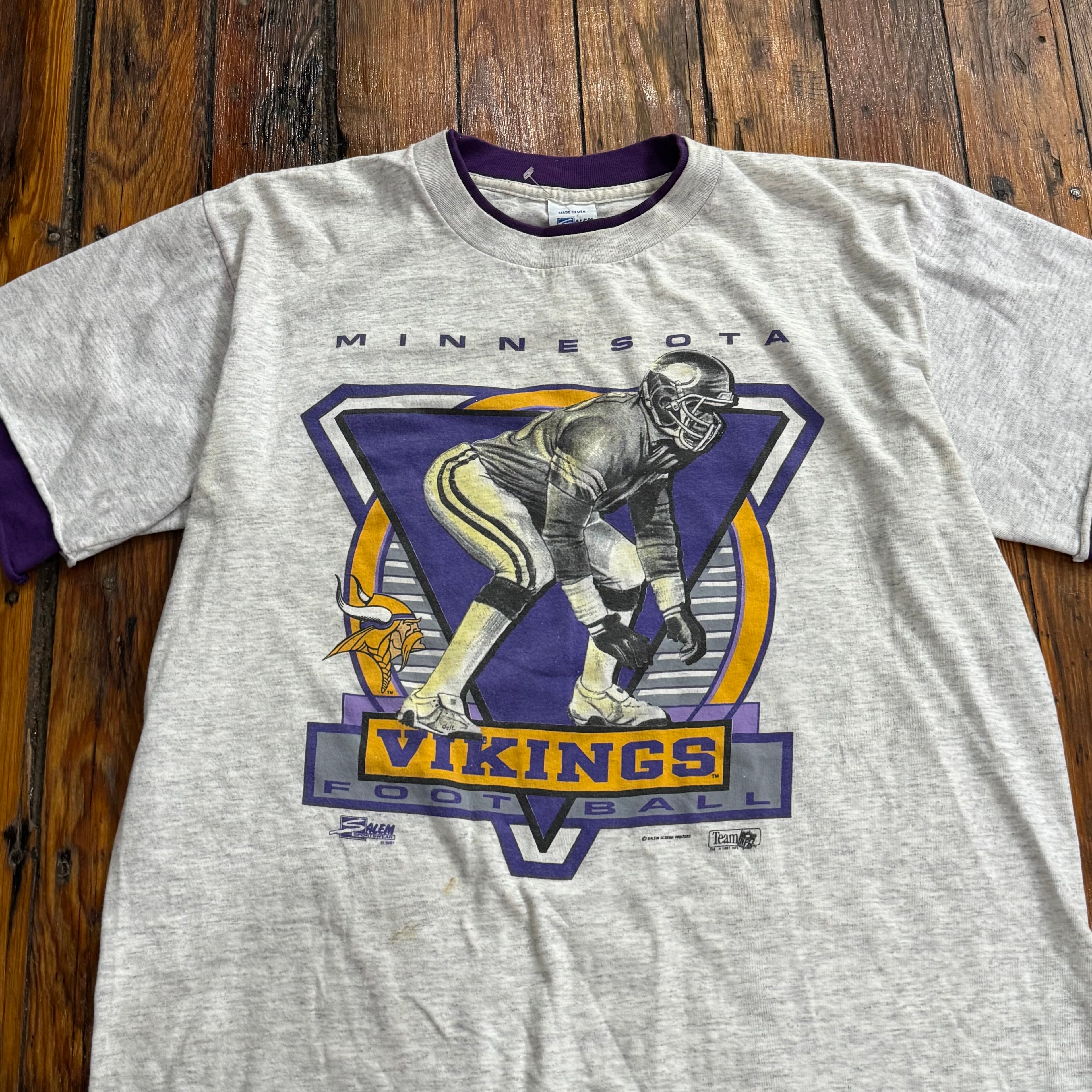 Vintage Salem Minnesota Vikings T-shirt Sz L