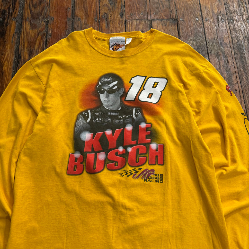 Vintage Kyle Busch Nascar M&M T-shirt Sz XL